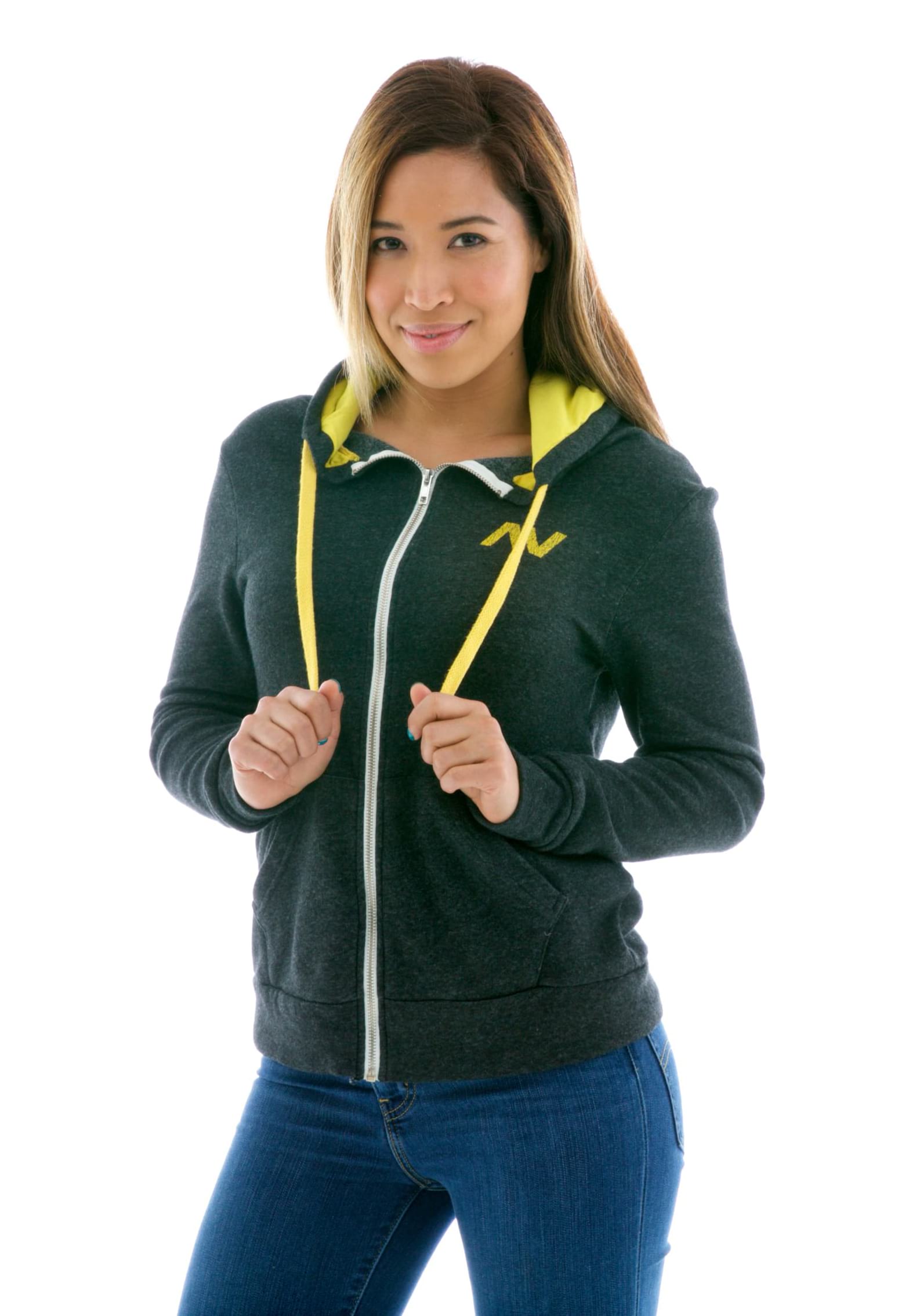 Vintage Fleece Zip Custom-lined Hoodie