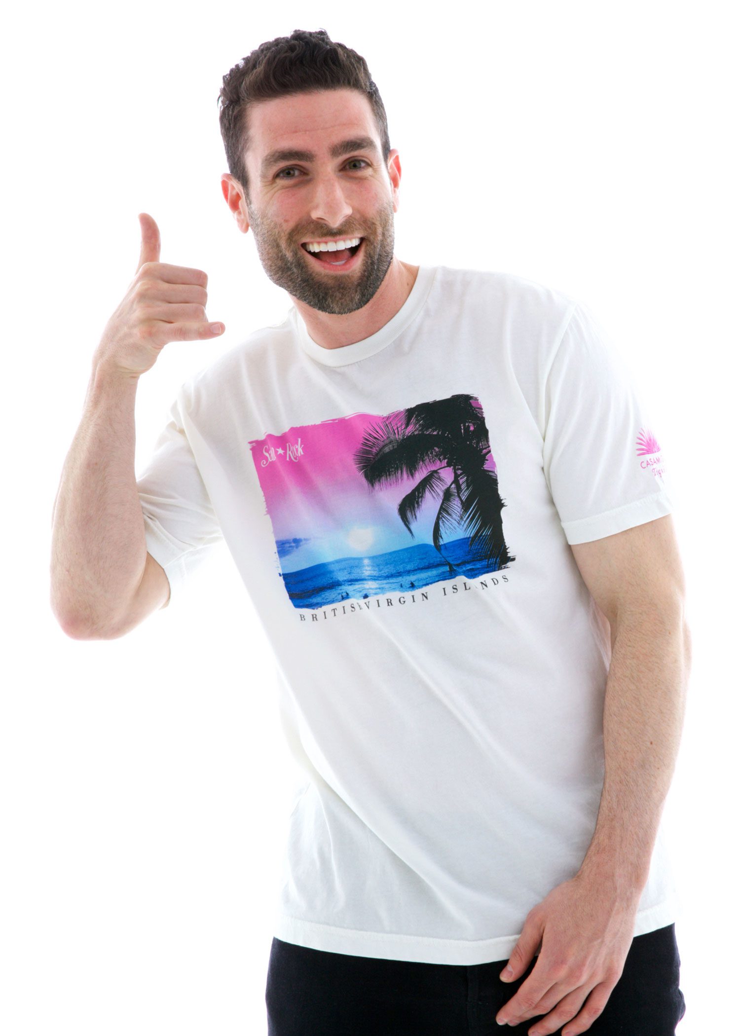 Fine Jersey Crew Short Sleeve T-Shirt Hang Loose