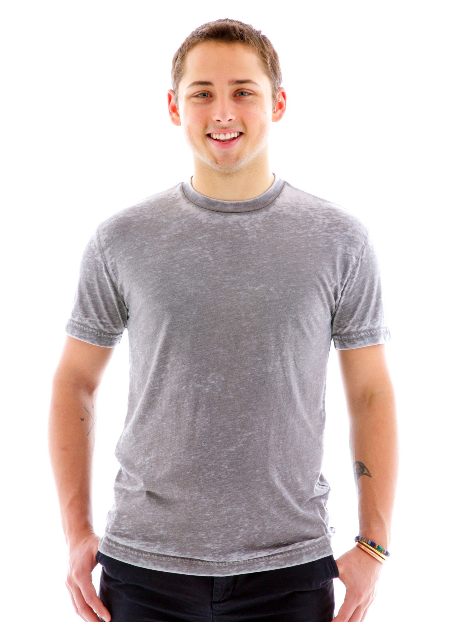 Burnout Crew Short Sleeve T-Shirt Front View