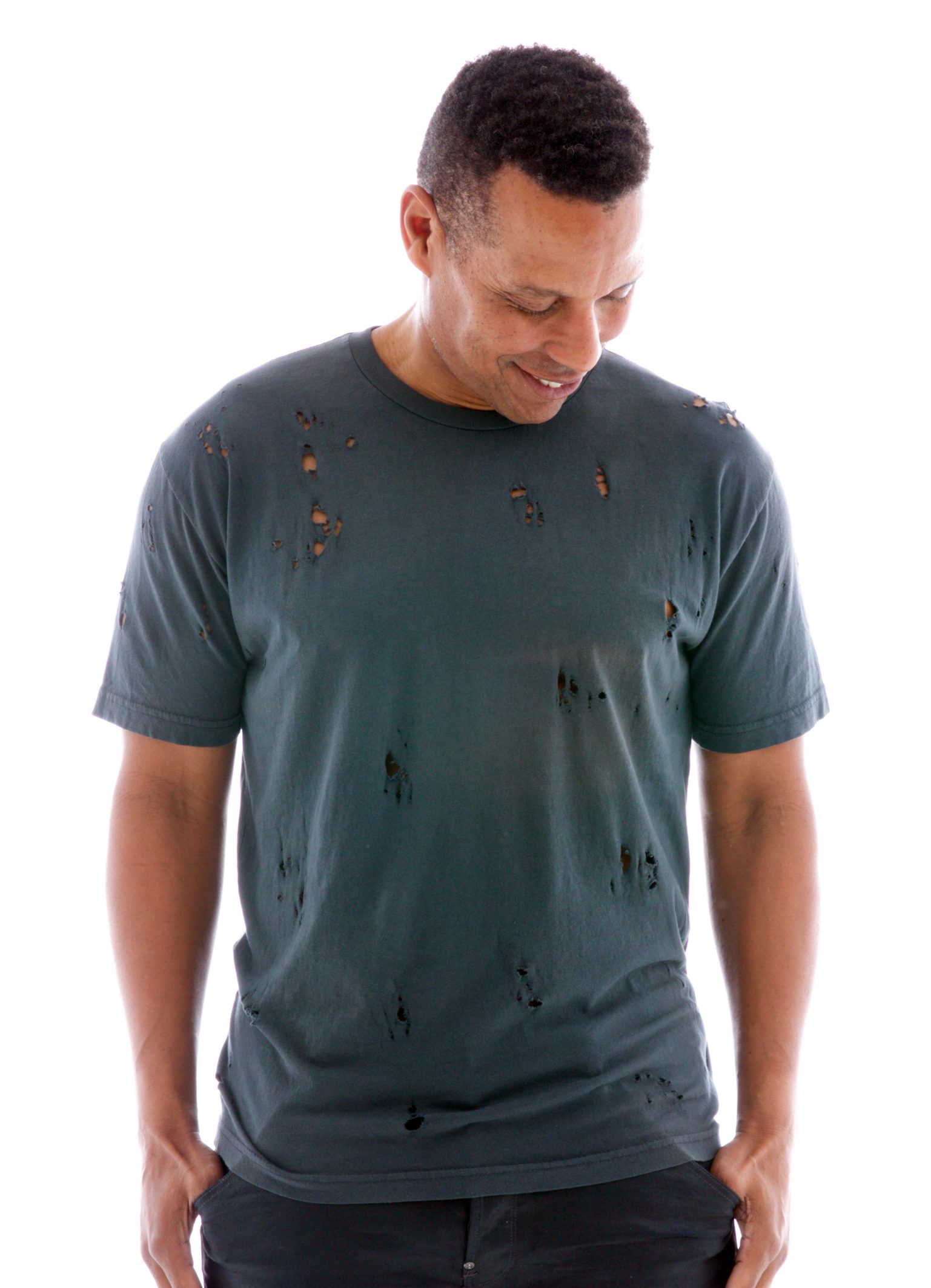Destroyed Crew Short Sleeve T-Shirt Front View
