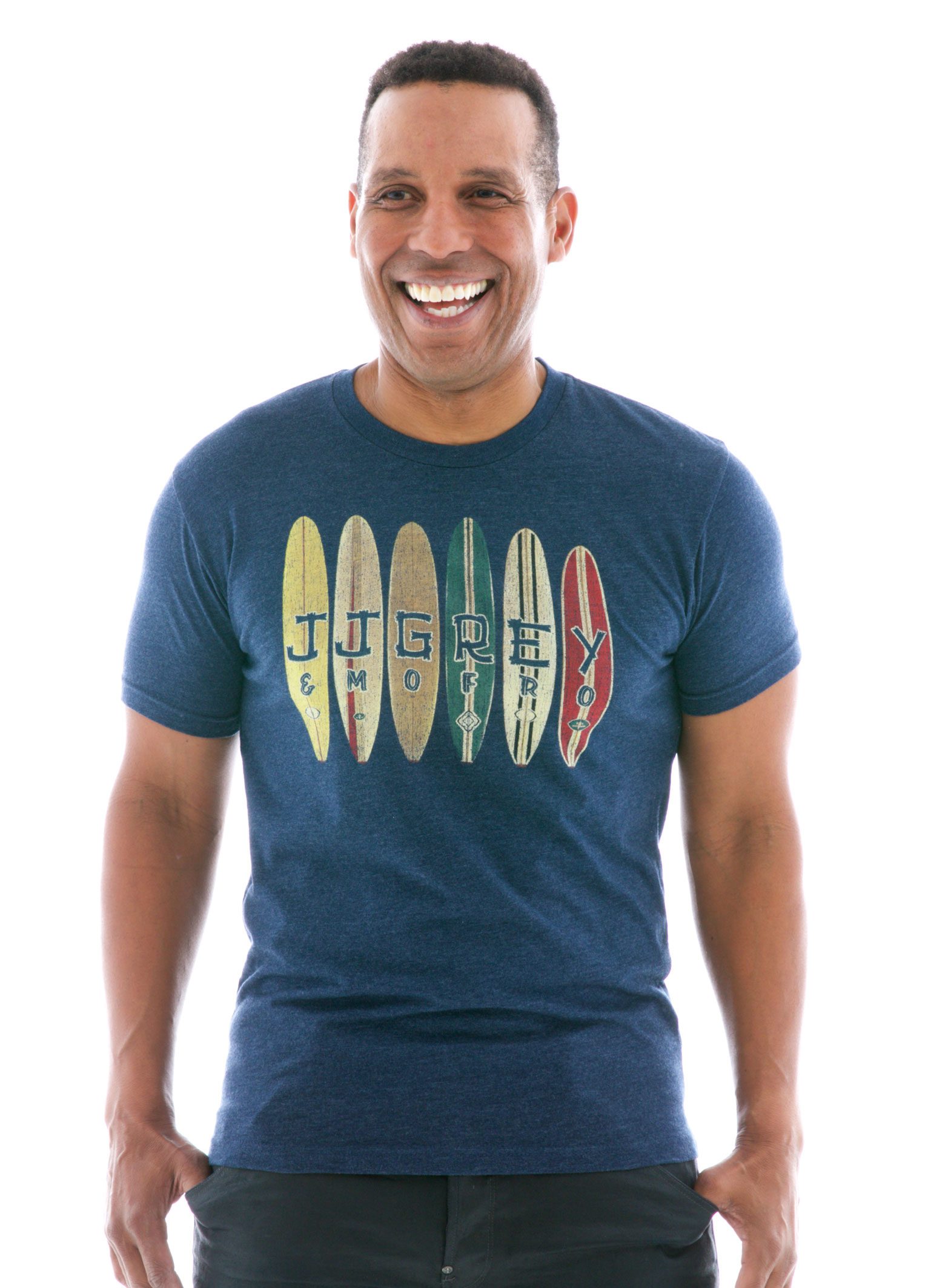 Heathered Crew Short Sleeve T-Shirt in Royal Heather