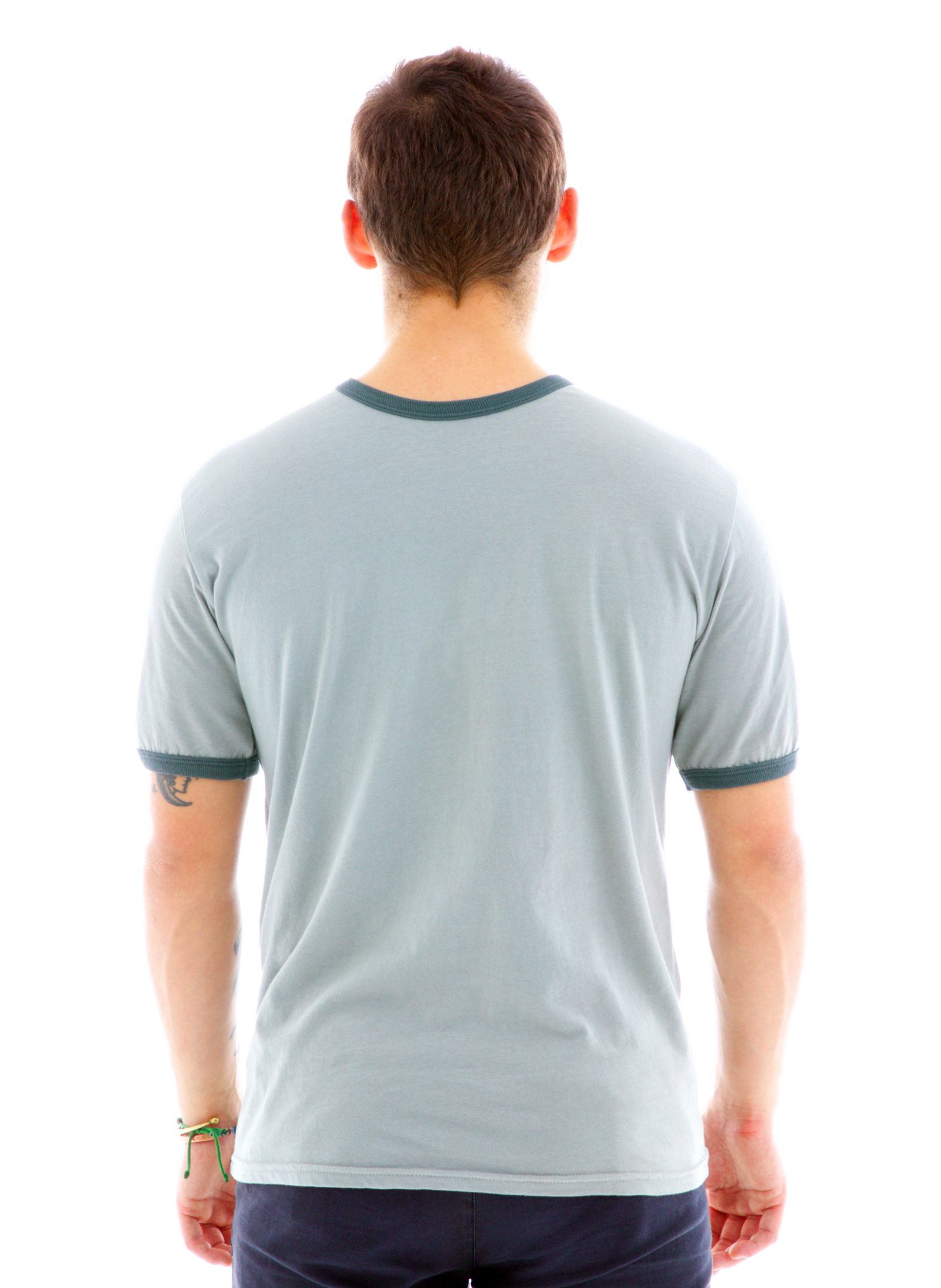 Ringer Crew Short Sleeve T-Shirt Back View