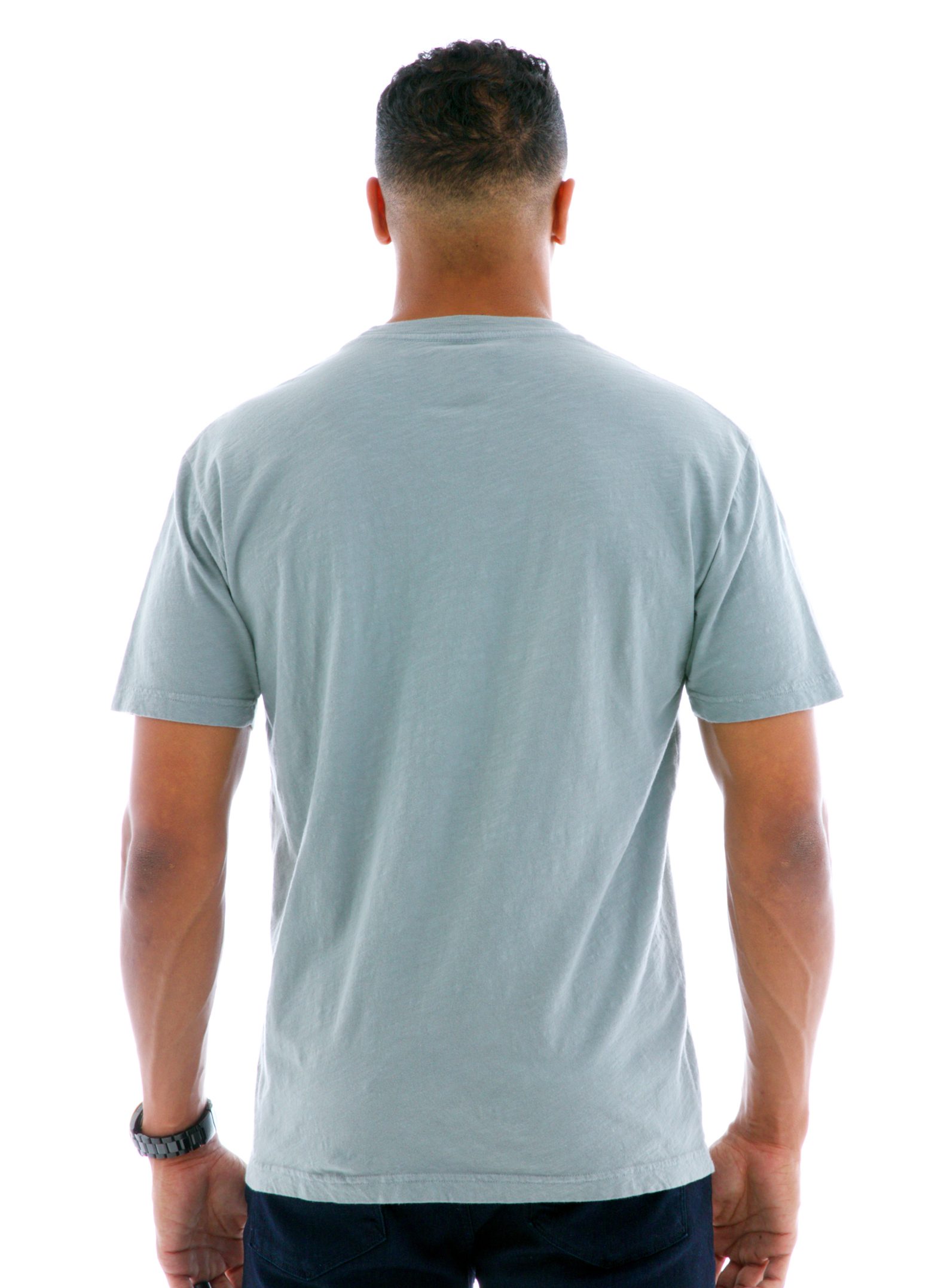 Slub Jersey Short Sleeve T-Shirt Back View