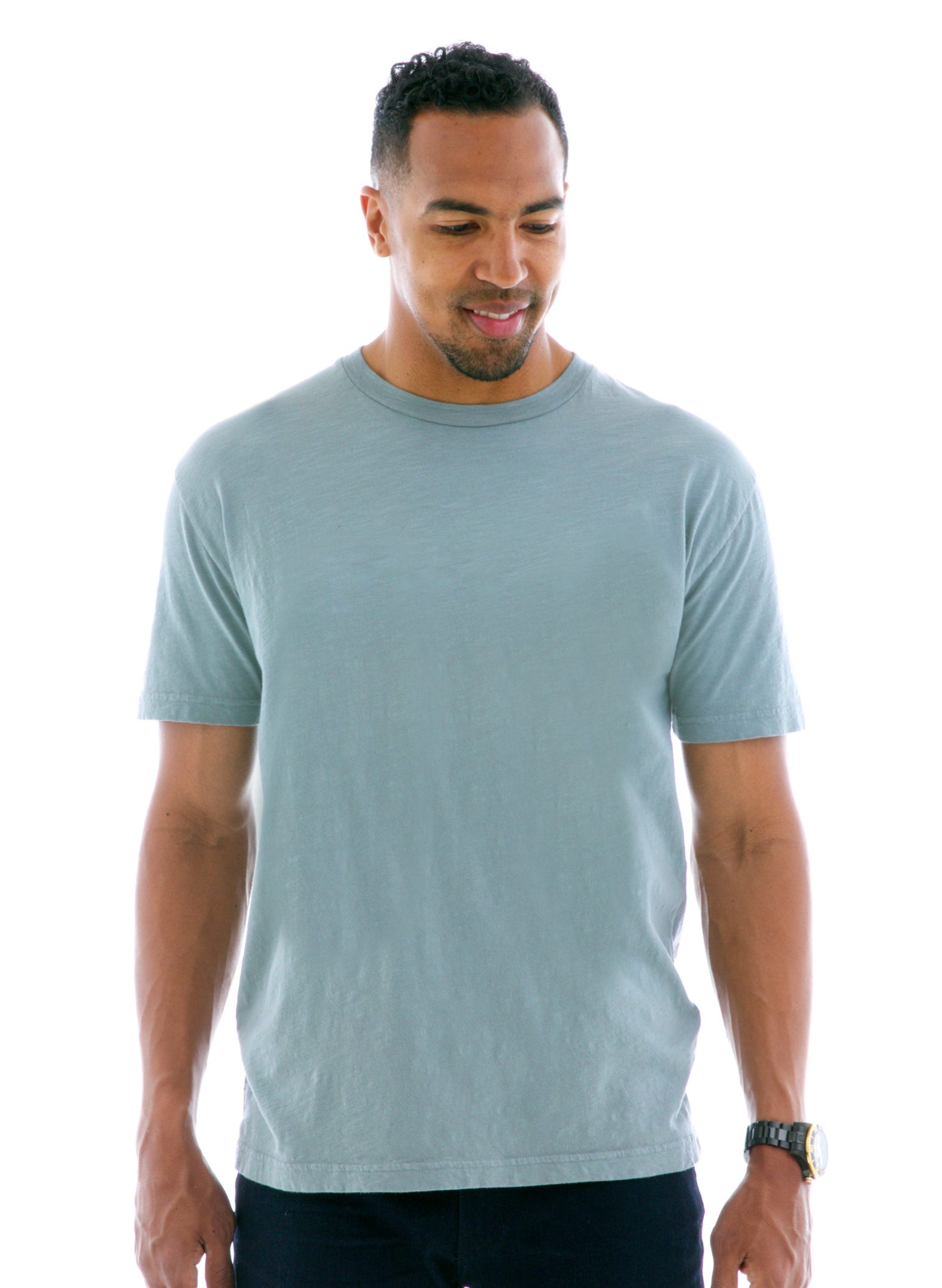 Slub Jersey Short Sleeve T-Shirt Front View