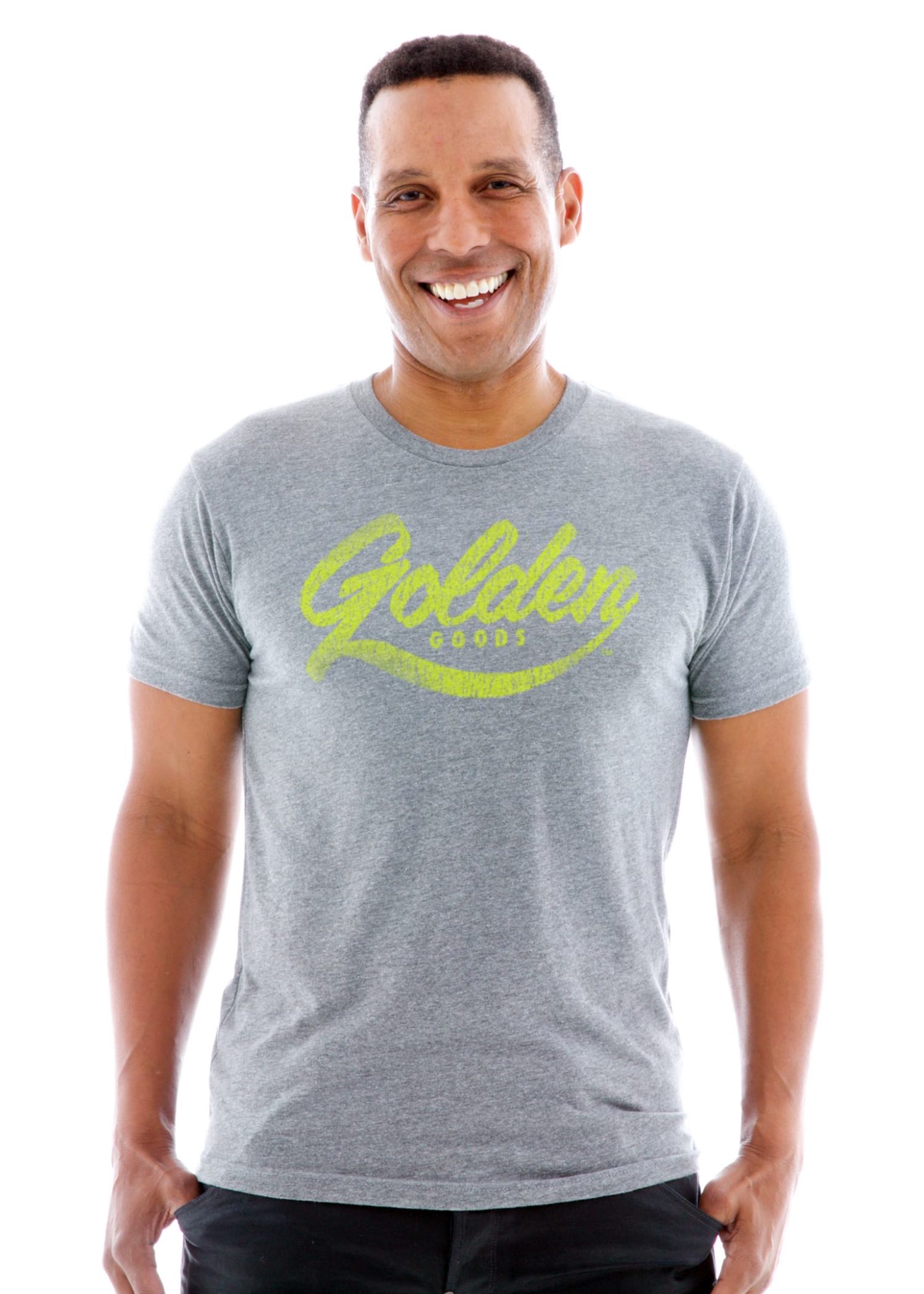 Men's Triblend Jersey Crew Short Sleeve T-Shirt