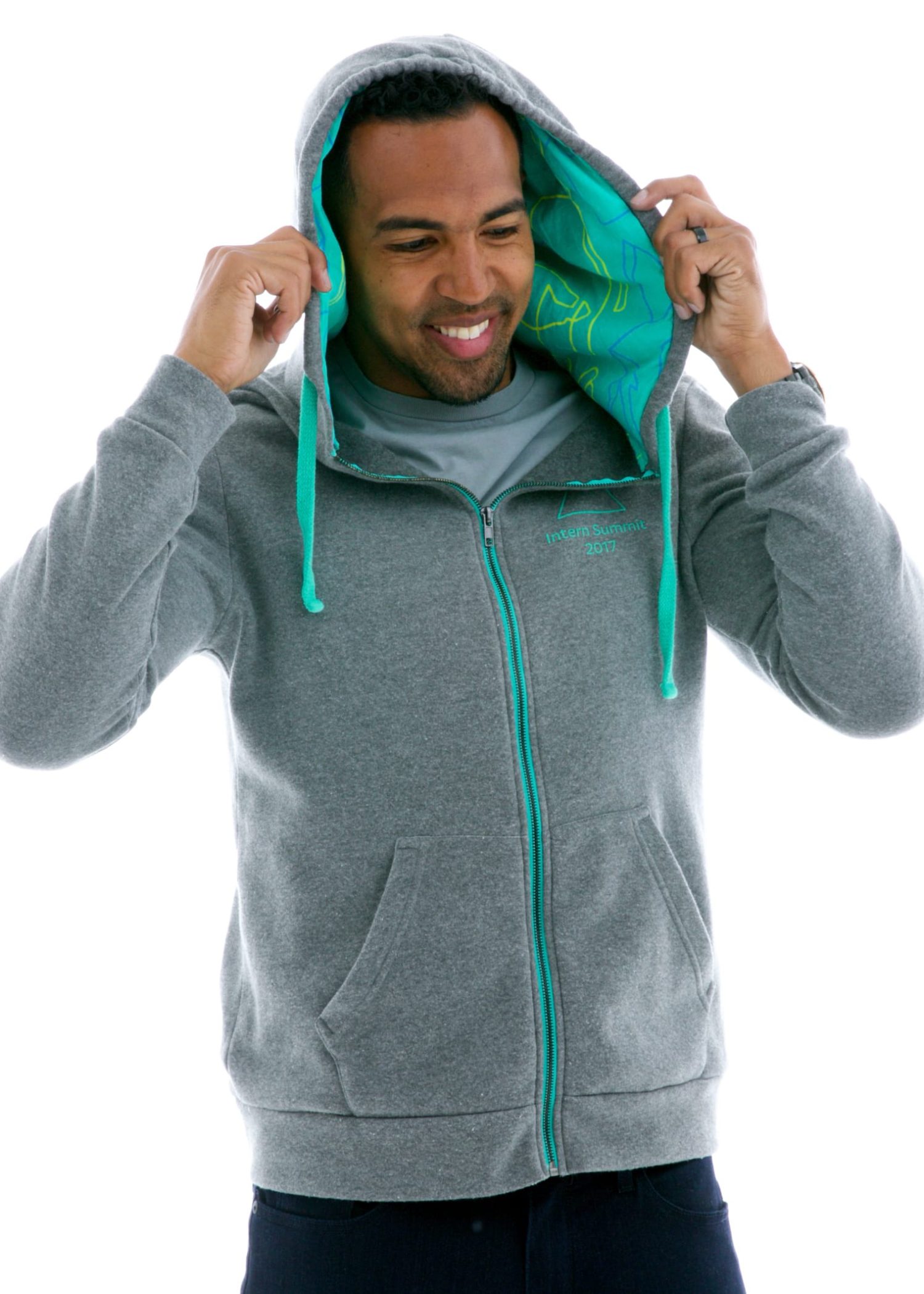 Vintage Fleece Zip Custom-lined Hoodie