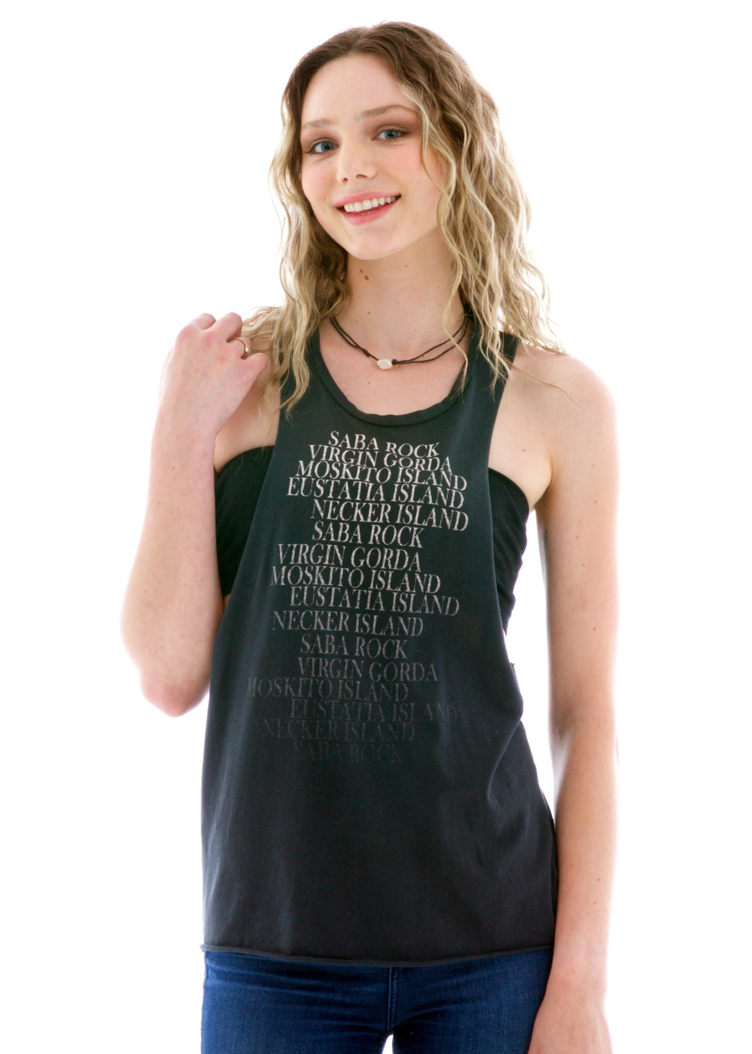 Custom Printed Cutout Tank Top for Women