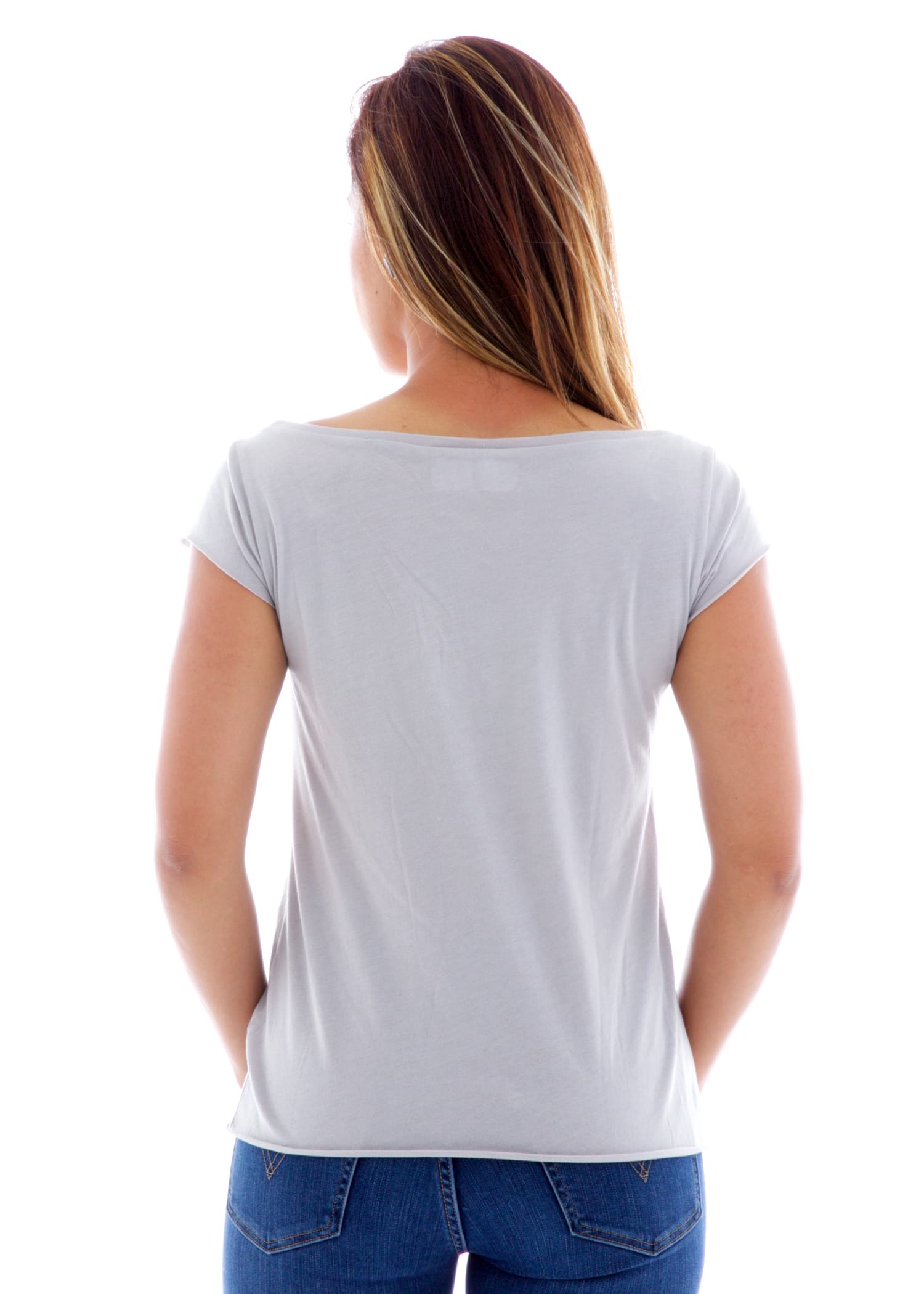 Rocker Muscle Crew Short Sleeve T-Shirt Back View