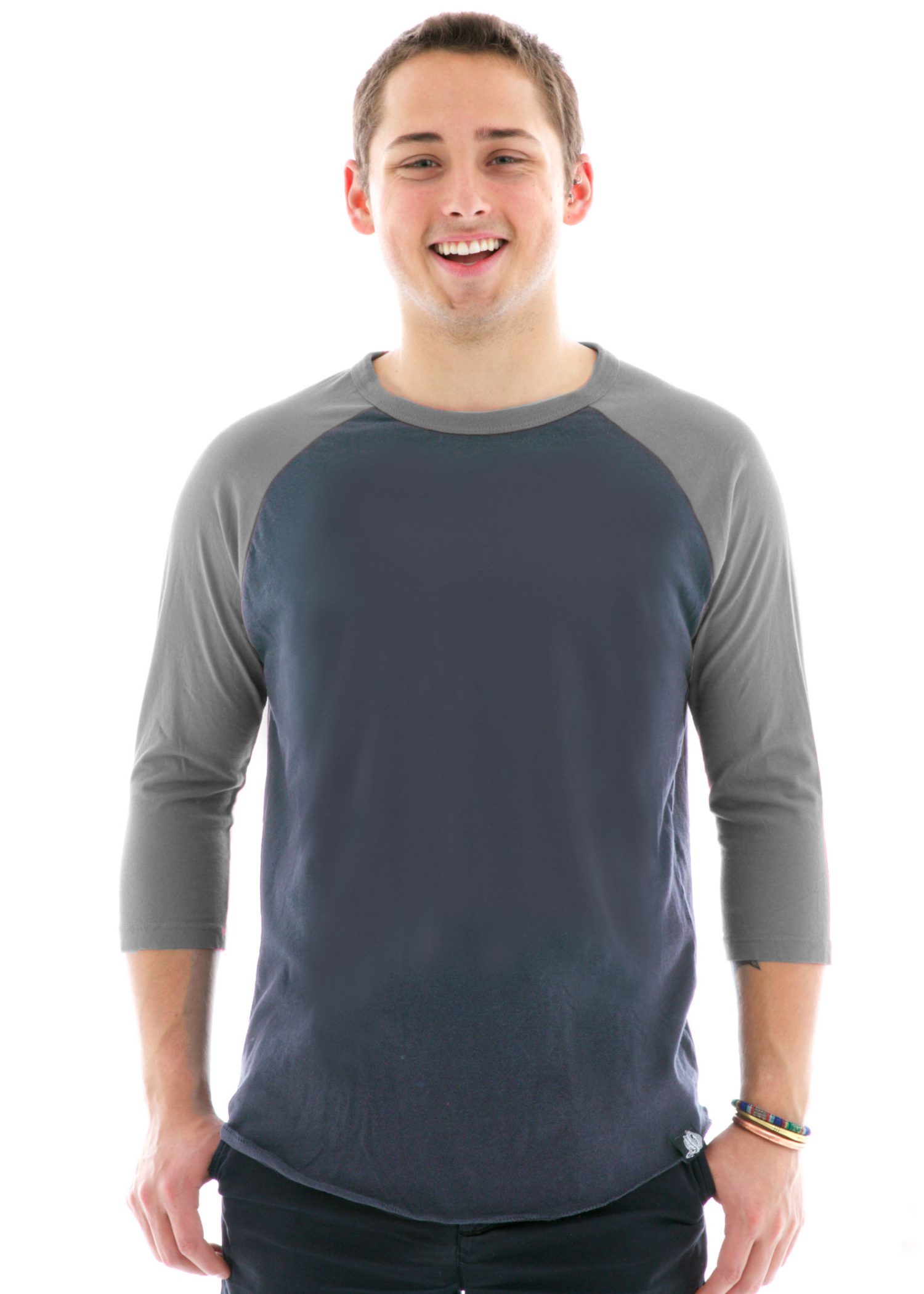 Vintage Baseball Raglan Crew T-Shirt Front View