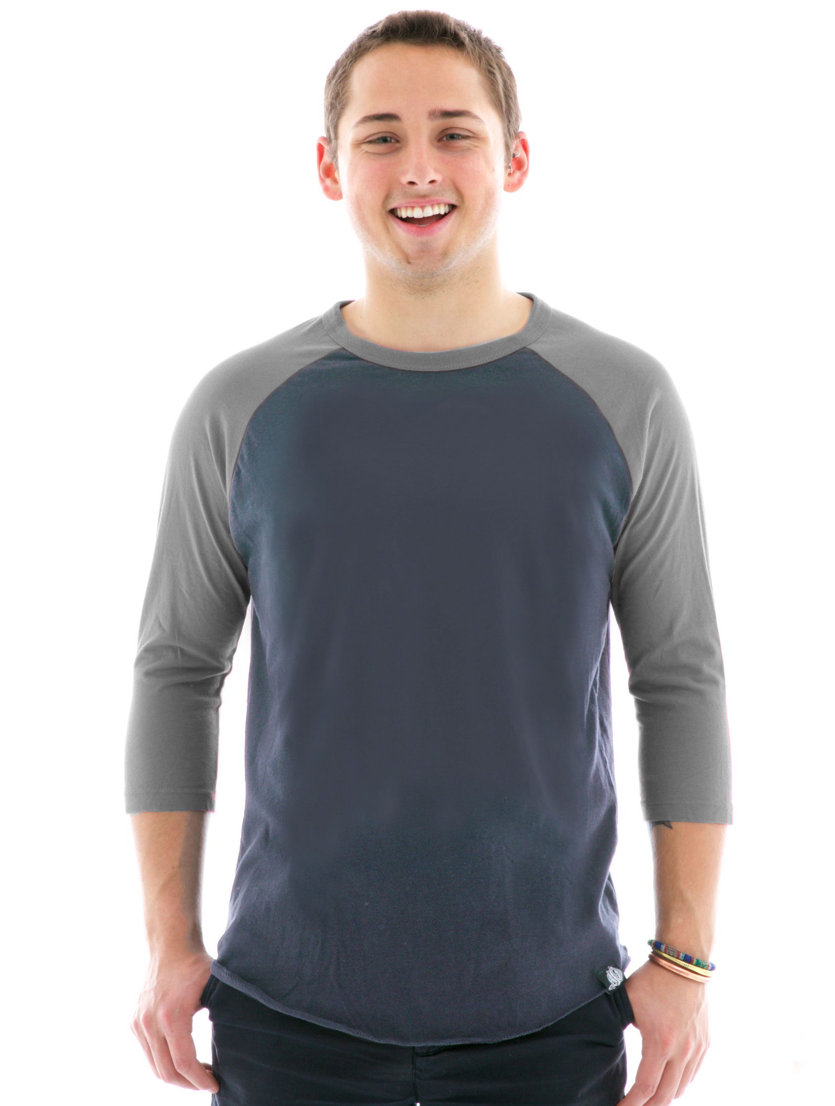 Vintage Baseball Raglan Crew T-Shirt Front View