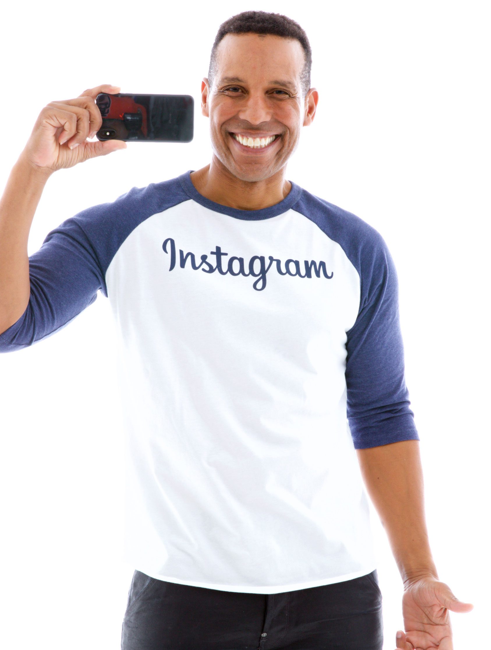 Vintage Baseball Raglan Crew T-Shirt with Logo