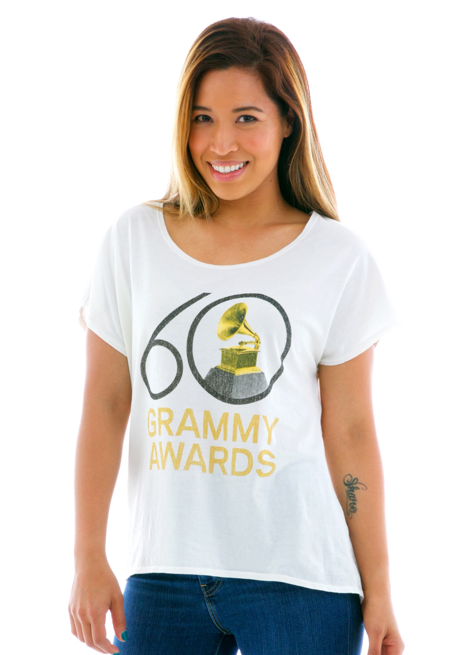 Sleeveless Dolman Short Sleeve T-Shirt with Logo
