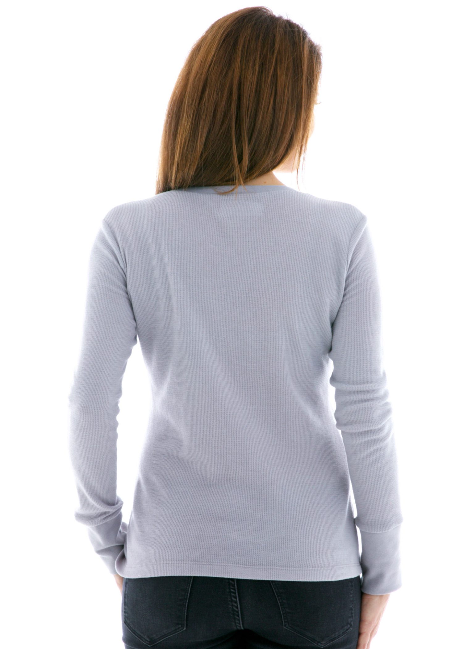 Vintage Long Sleeve Thermal T-Shirt Back View