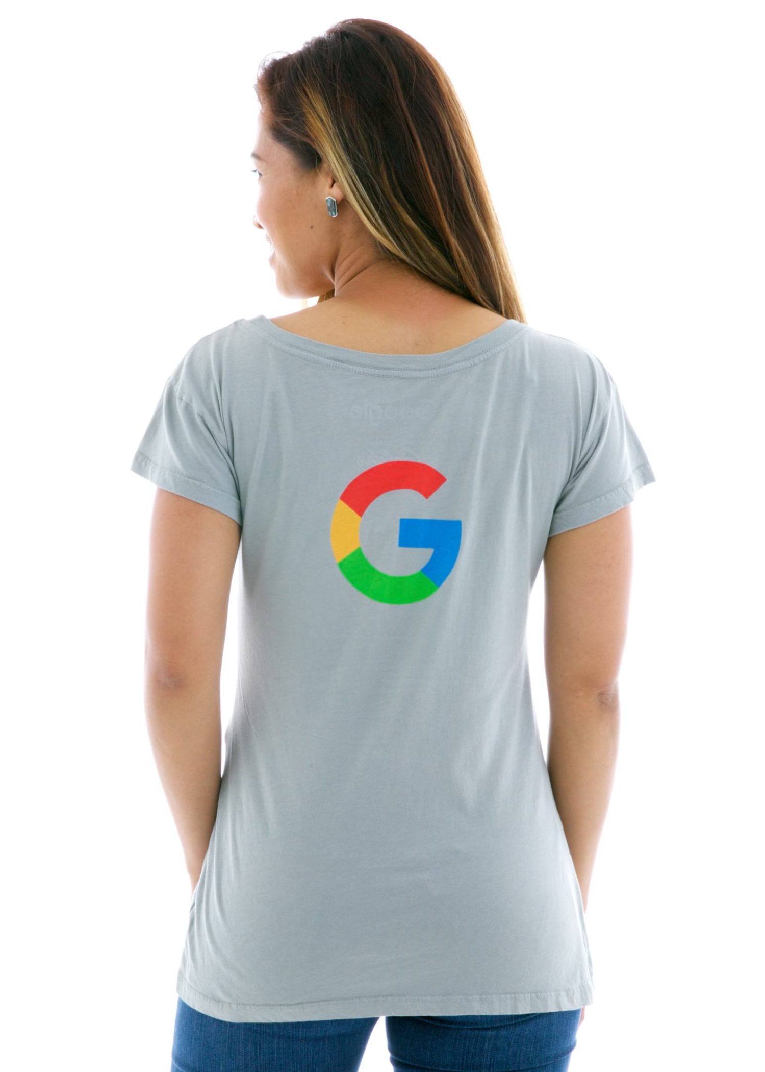 Babydoll Crew Short Sleeve T-Shirt Back View