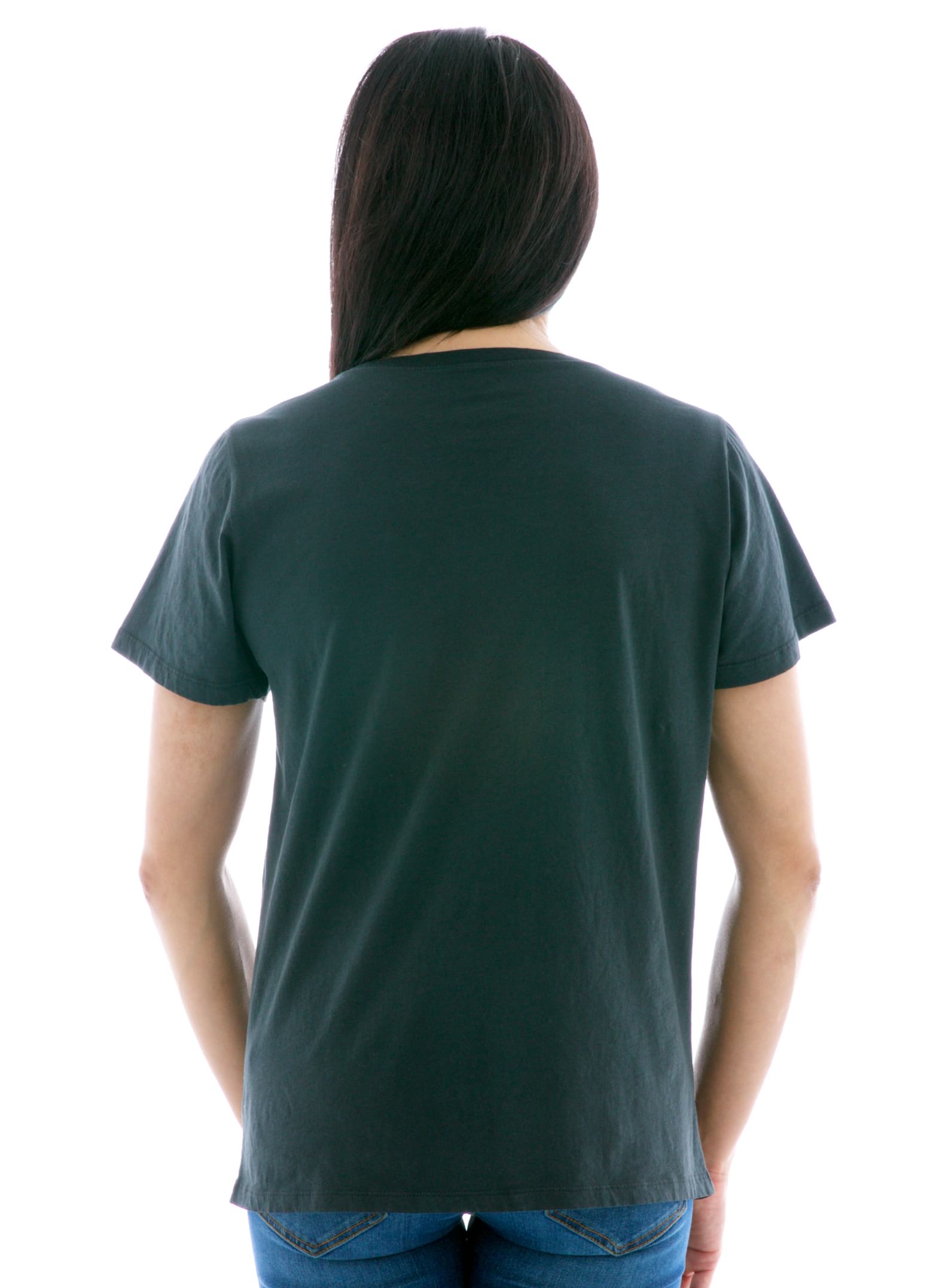 Relaxed Jersey Scoop Short Sleeve T-Shirt Back View