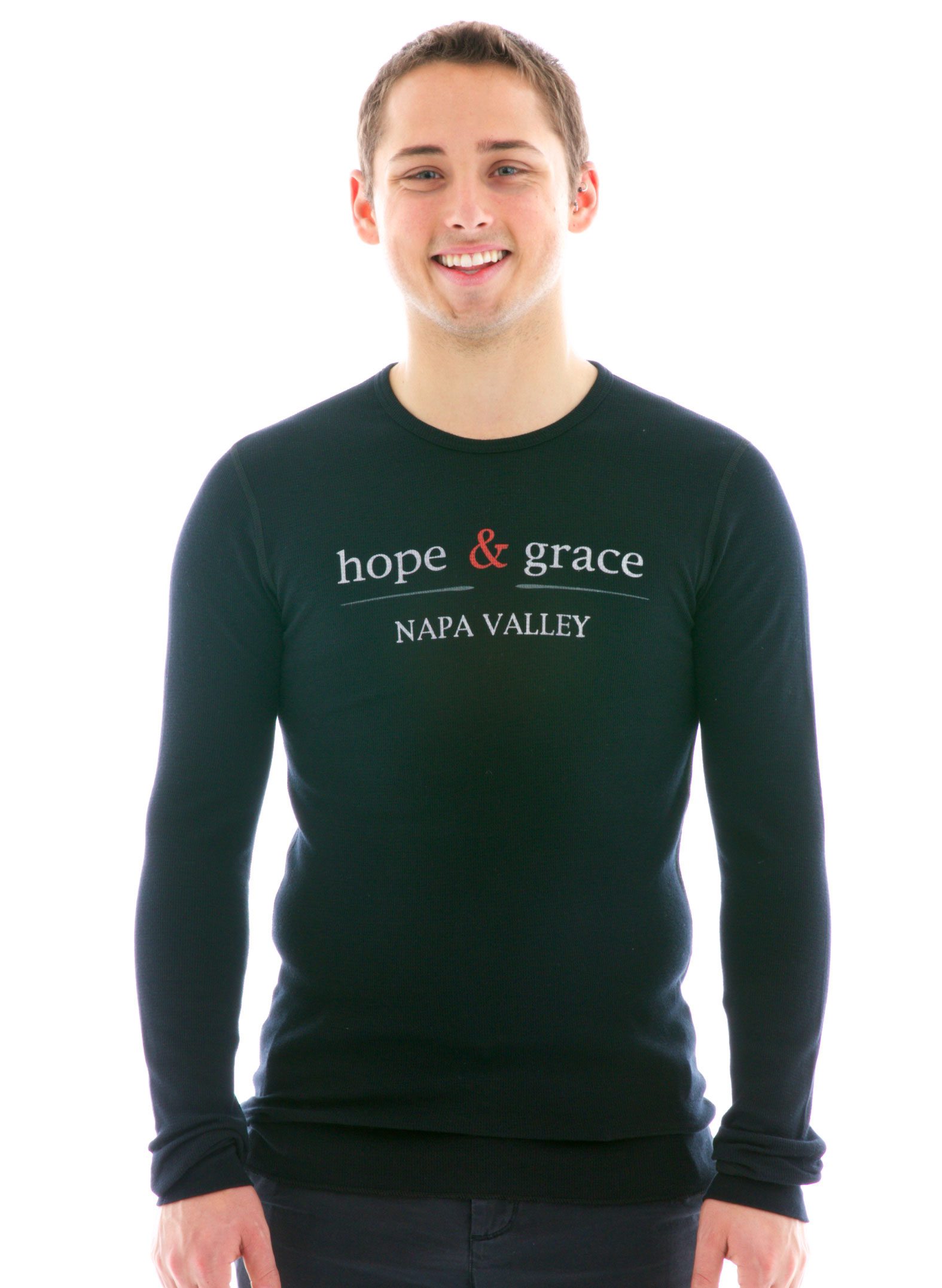 Vintage Long Sleeve Thermal T-Shirt with Logo