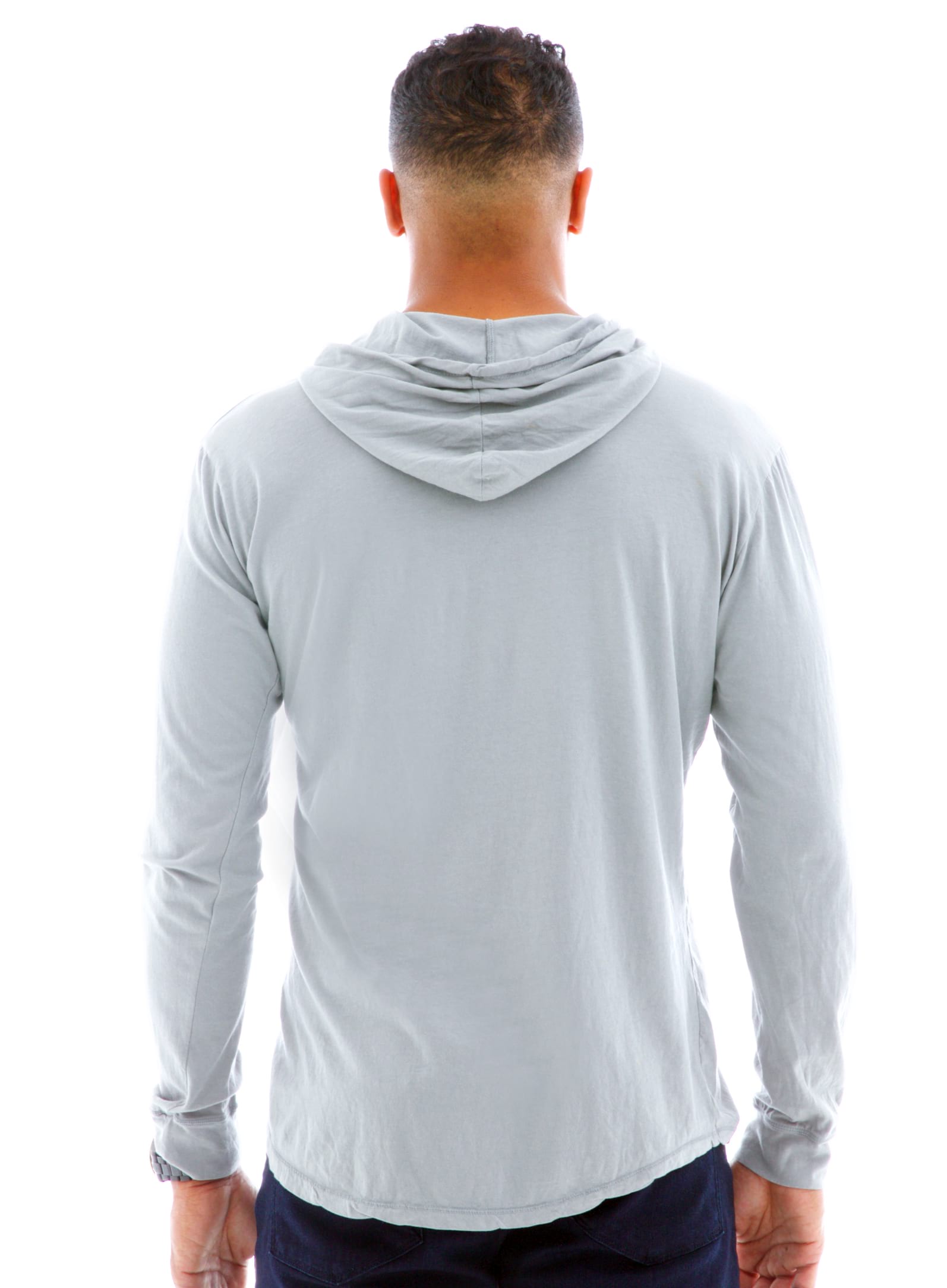 Superfine Jersey Hoodie Tee Back View
