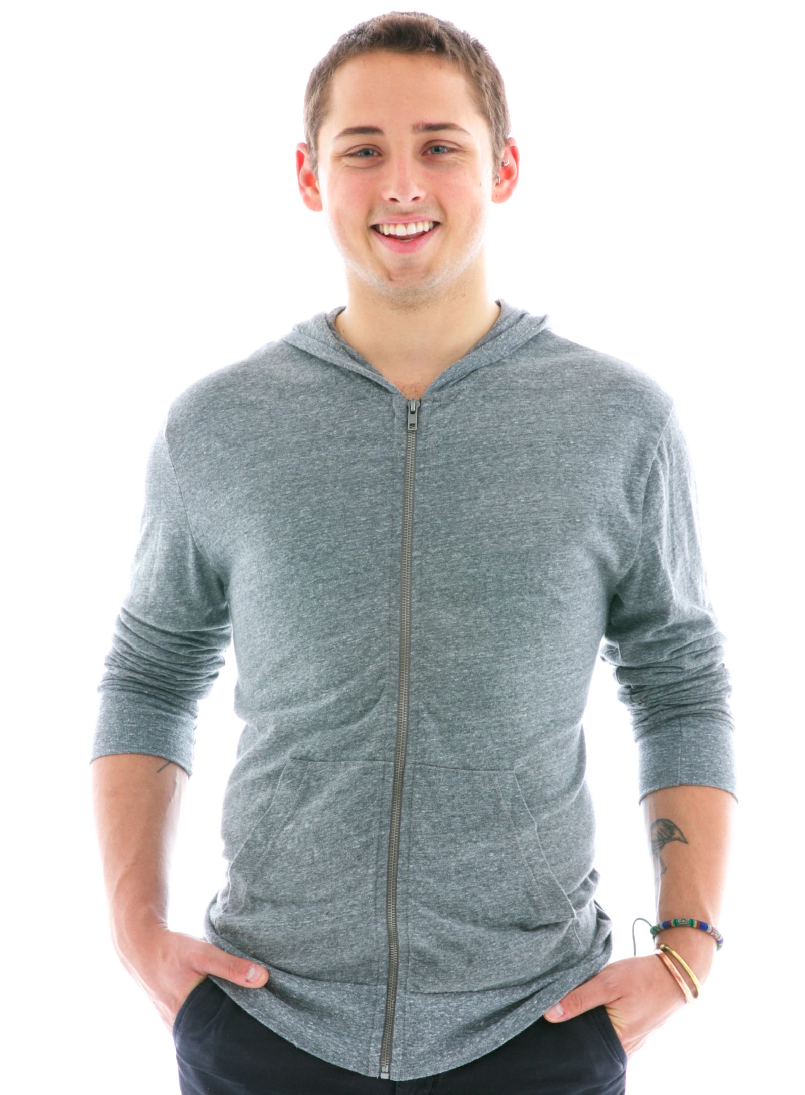Men's Jersey Beach Zip Hoodie