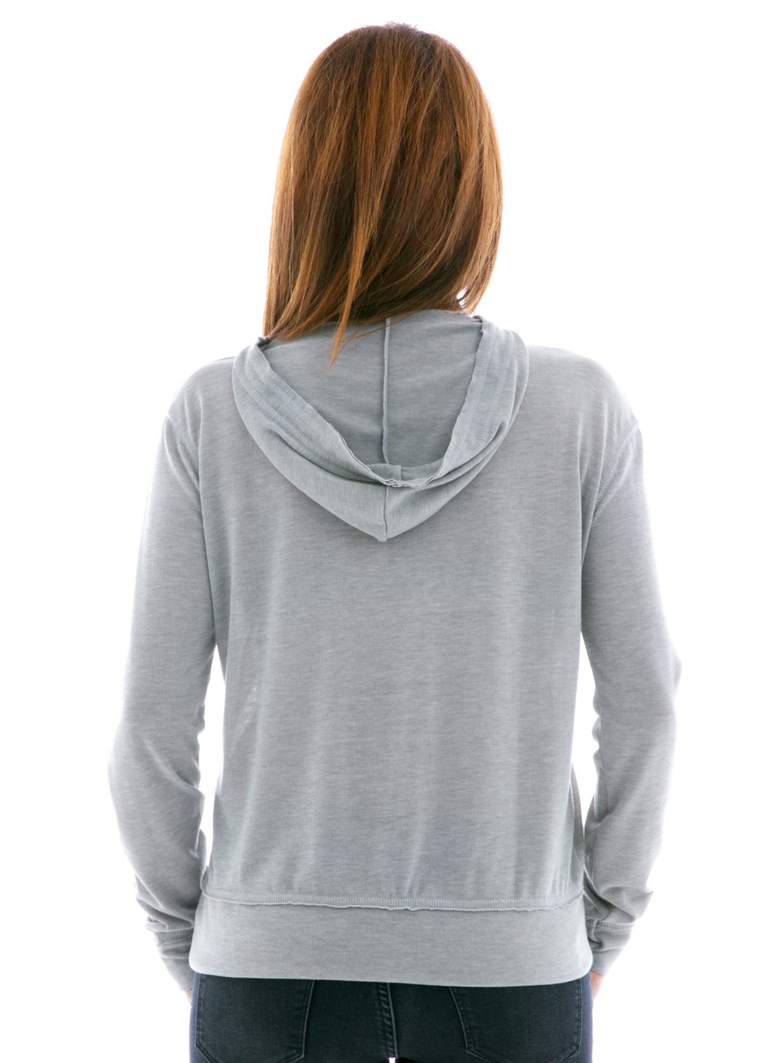 Hacci Pullover Hoodie Back View