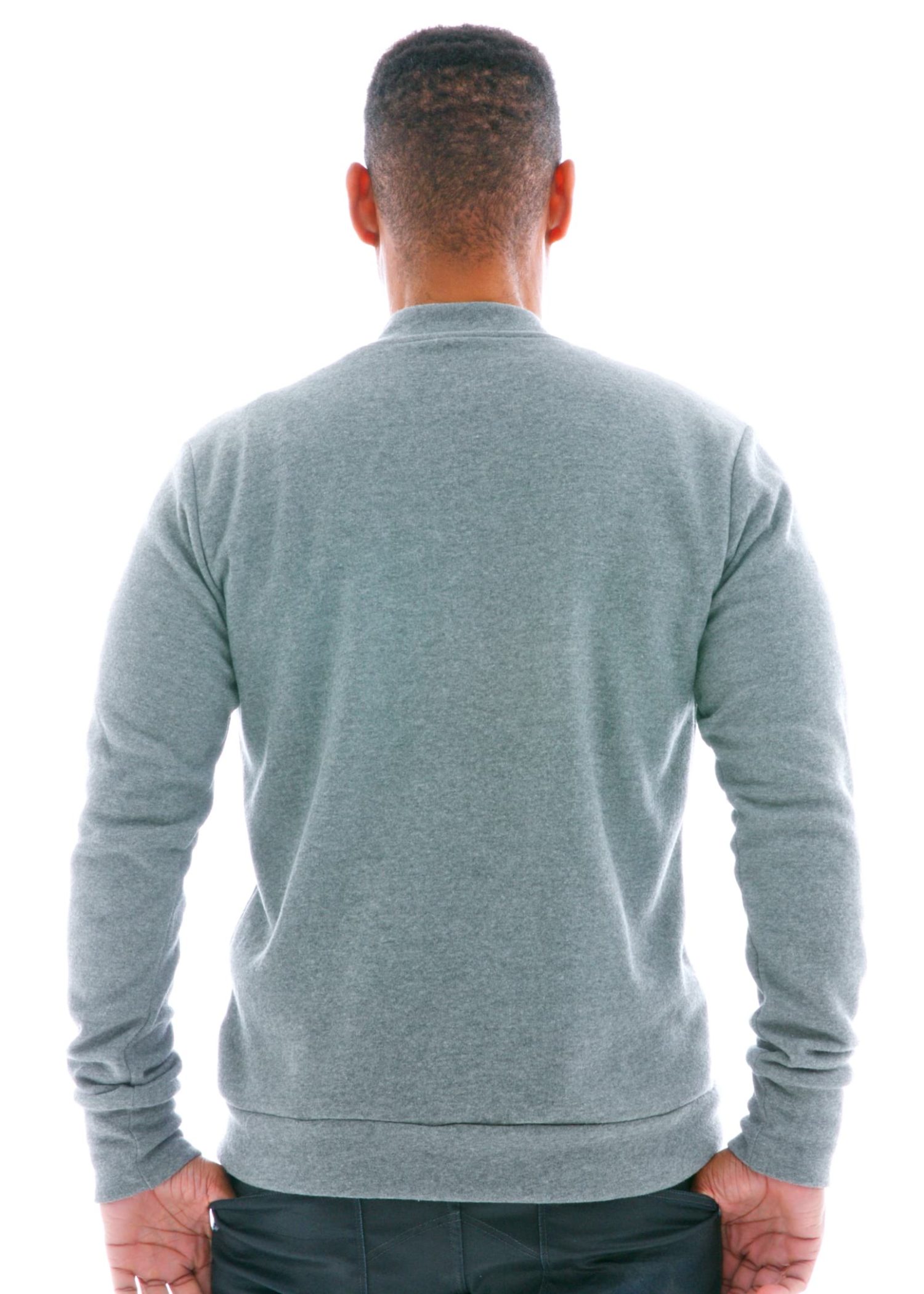 Fleece Track Jacket Back View