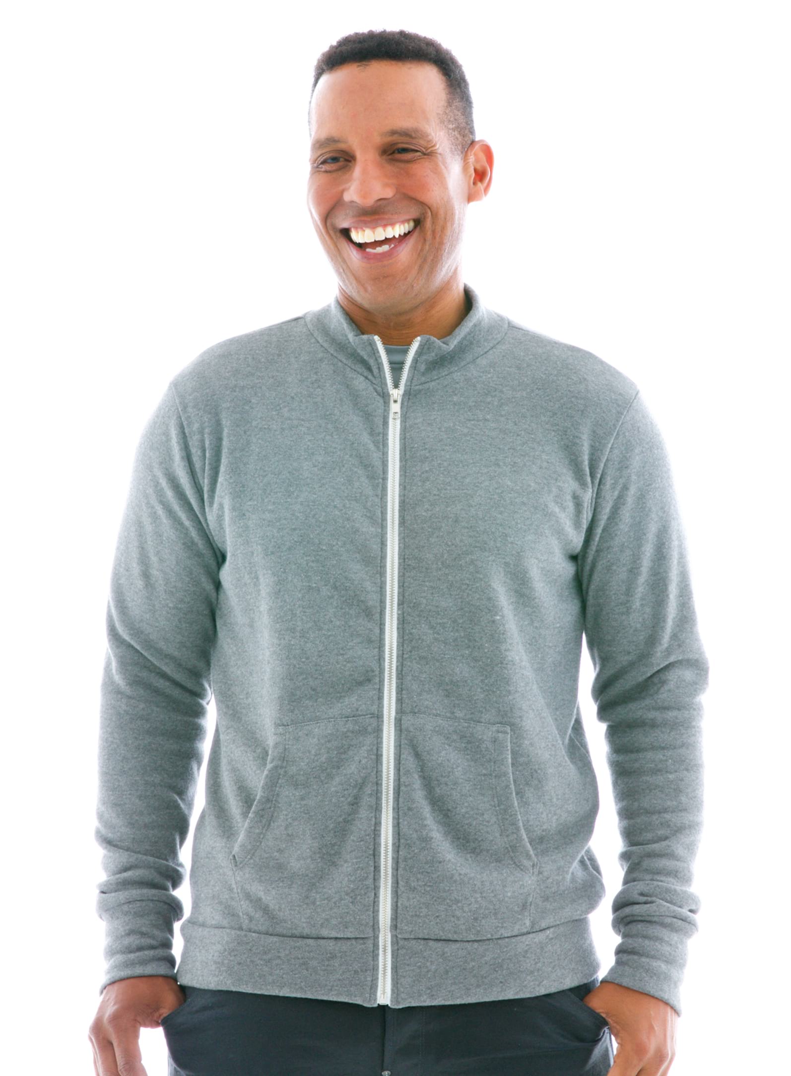 Fleece Track Jacket Front View