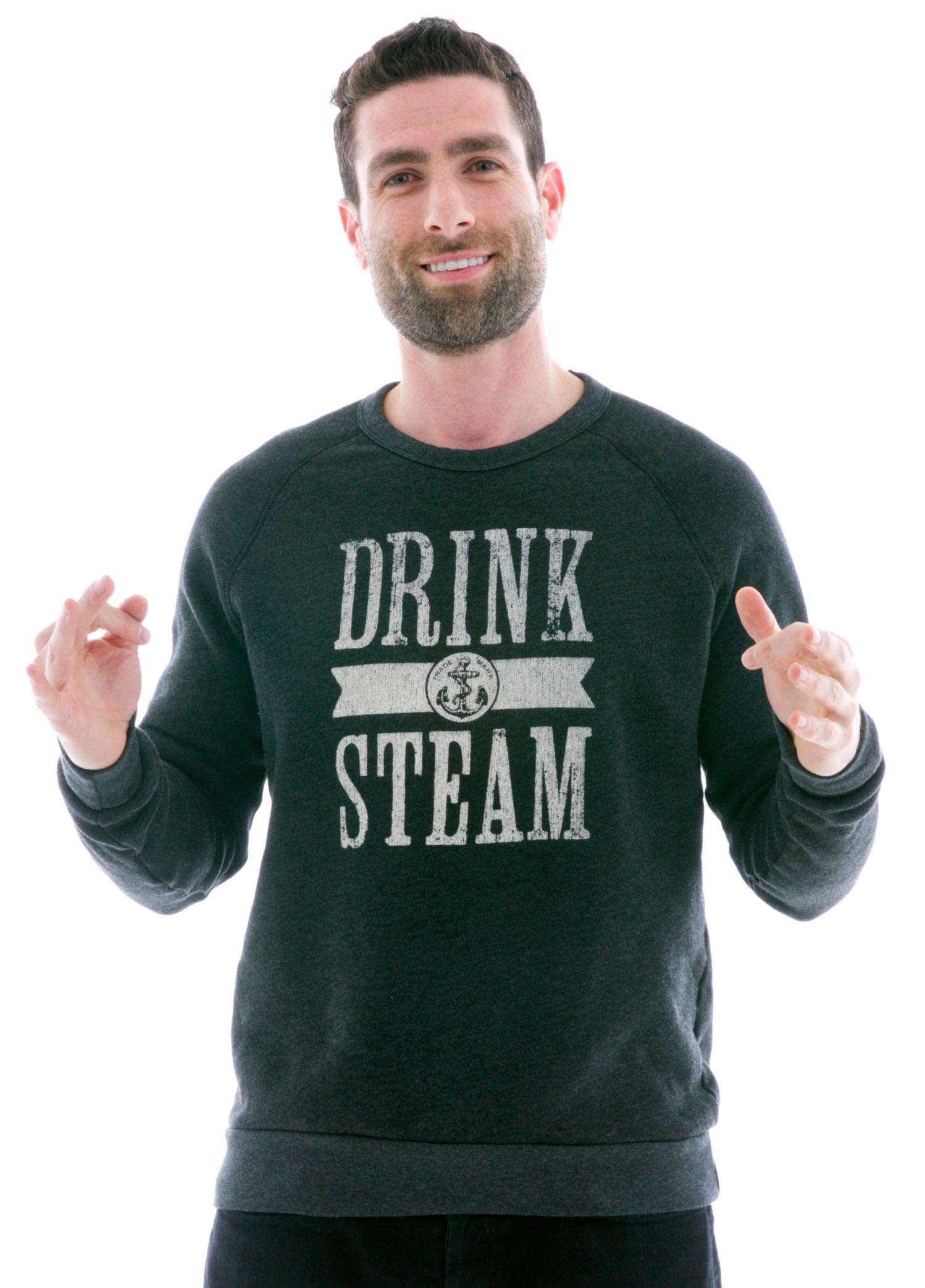 Vintage Old School Long Sleeve Raglan T-Shirt with Logo
