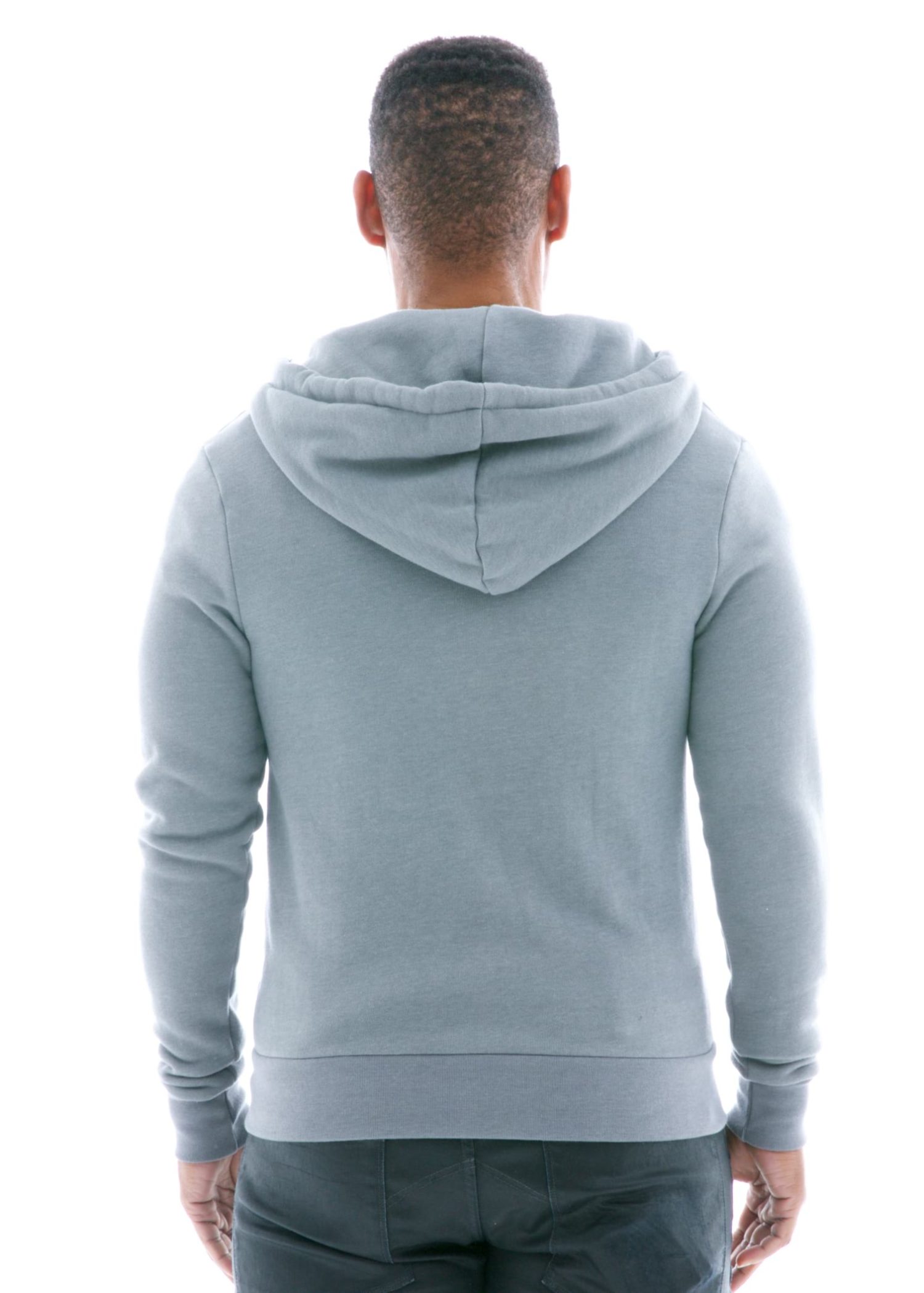 Luxe Heavyweight Zip Hoodie Back View