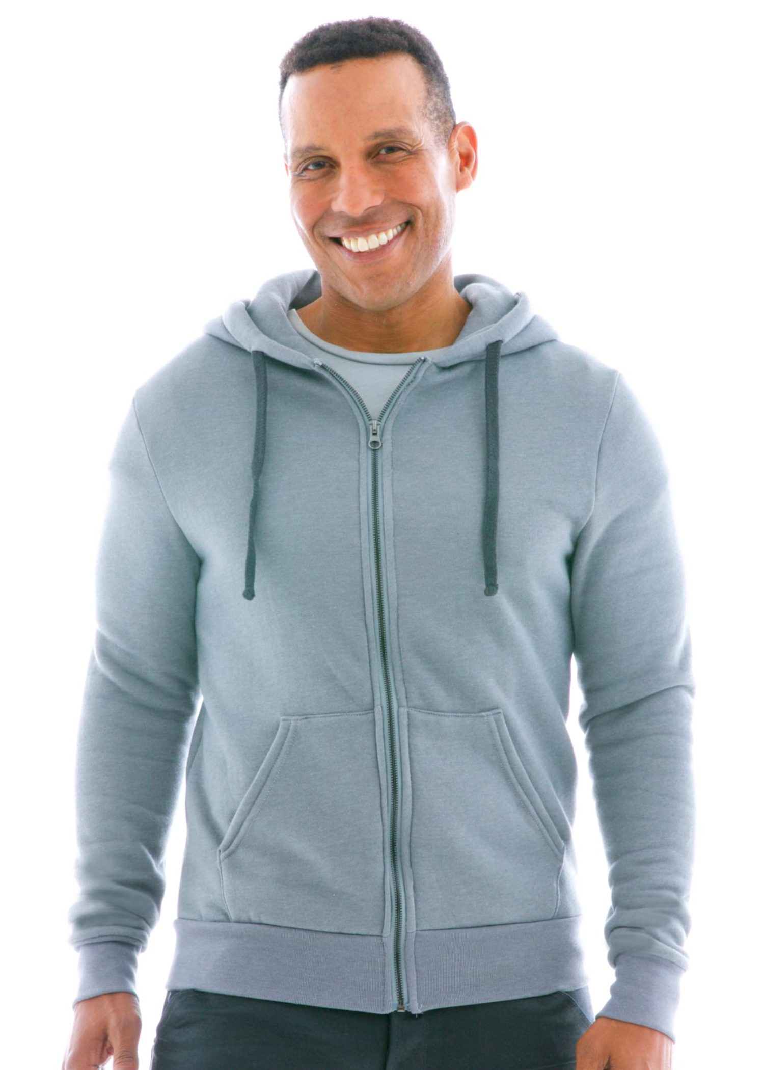 Luxe Heavyweight Zip Hoodie Front View