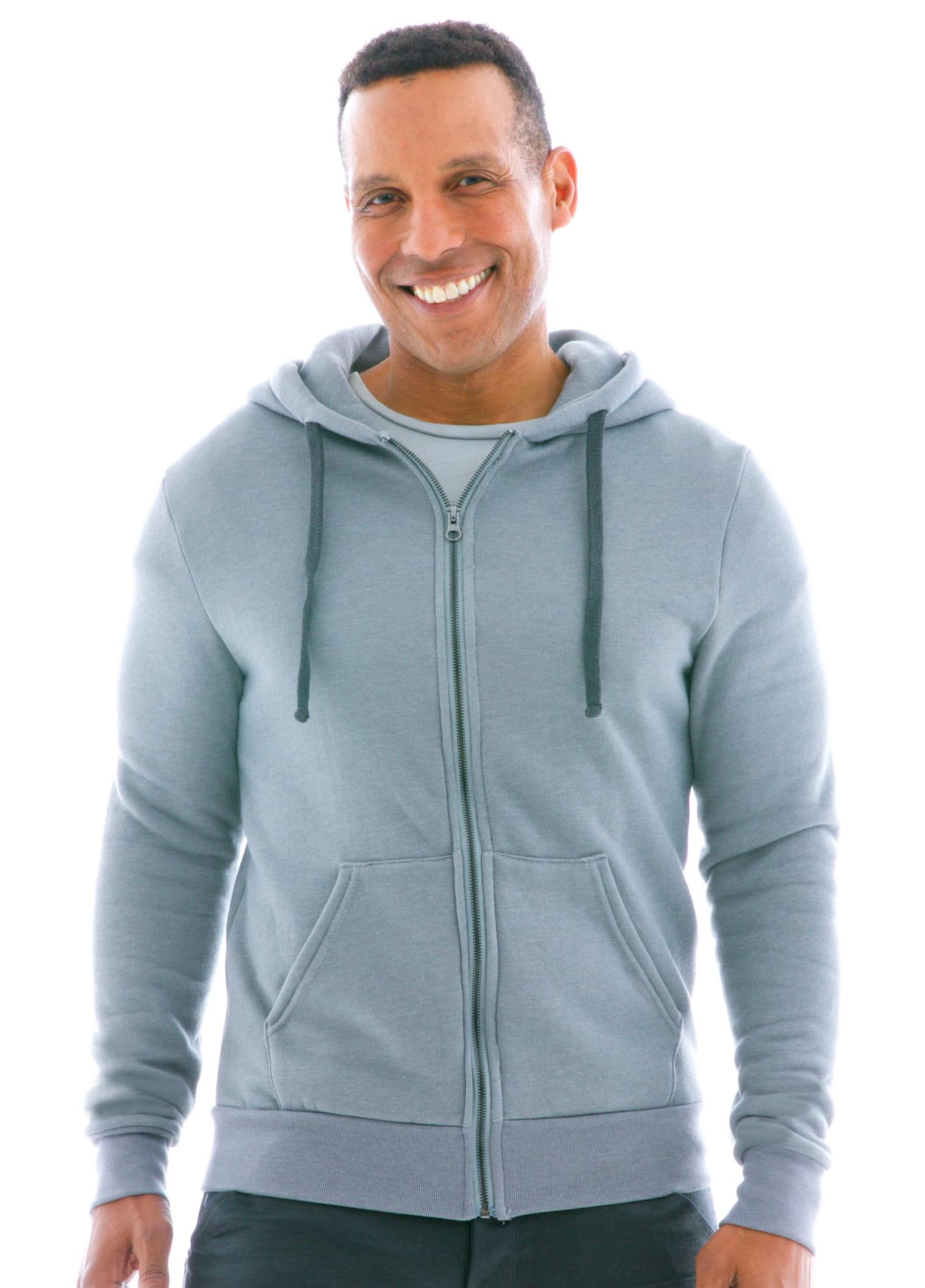 Luxe Heavyweight Zip Hoodie Front View