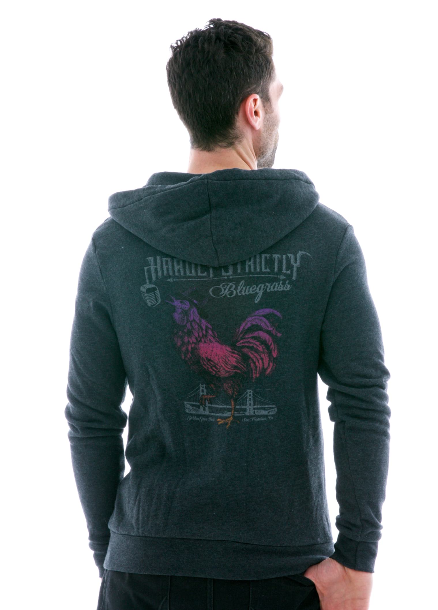 Luxe Heavyweight Zip Hoodie in Gray Fleece