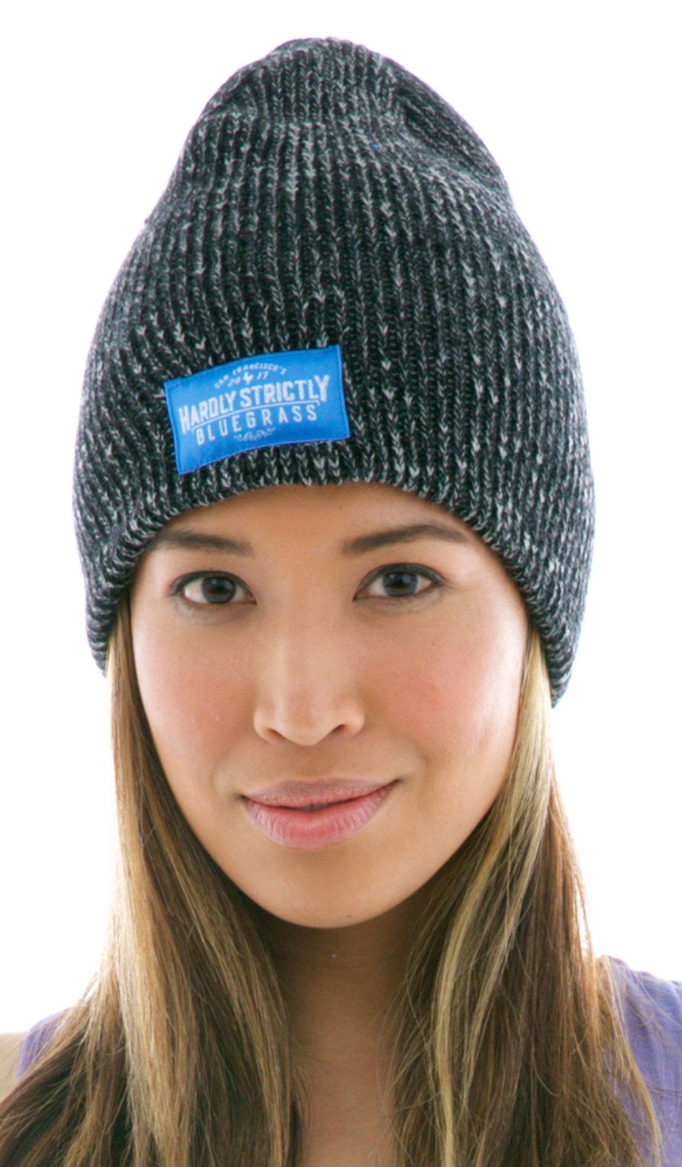 Marbled Knit Beanie Hat