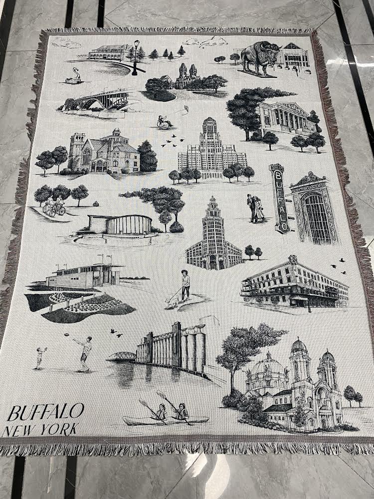 Woven Blanket Buffalo