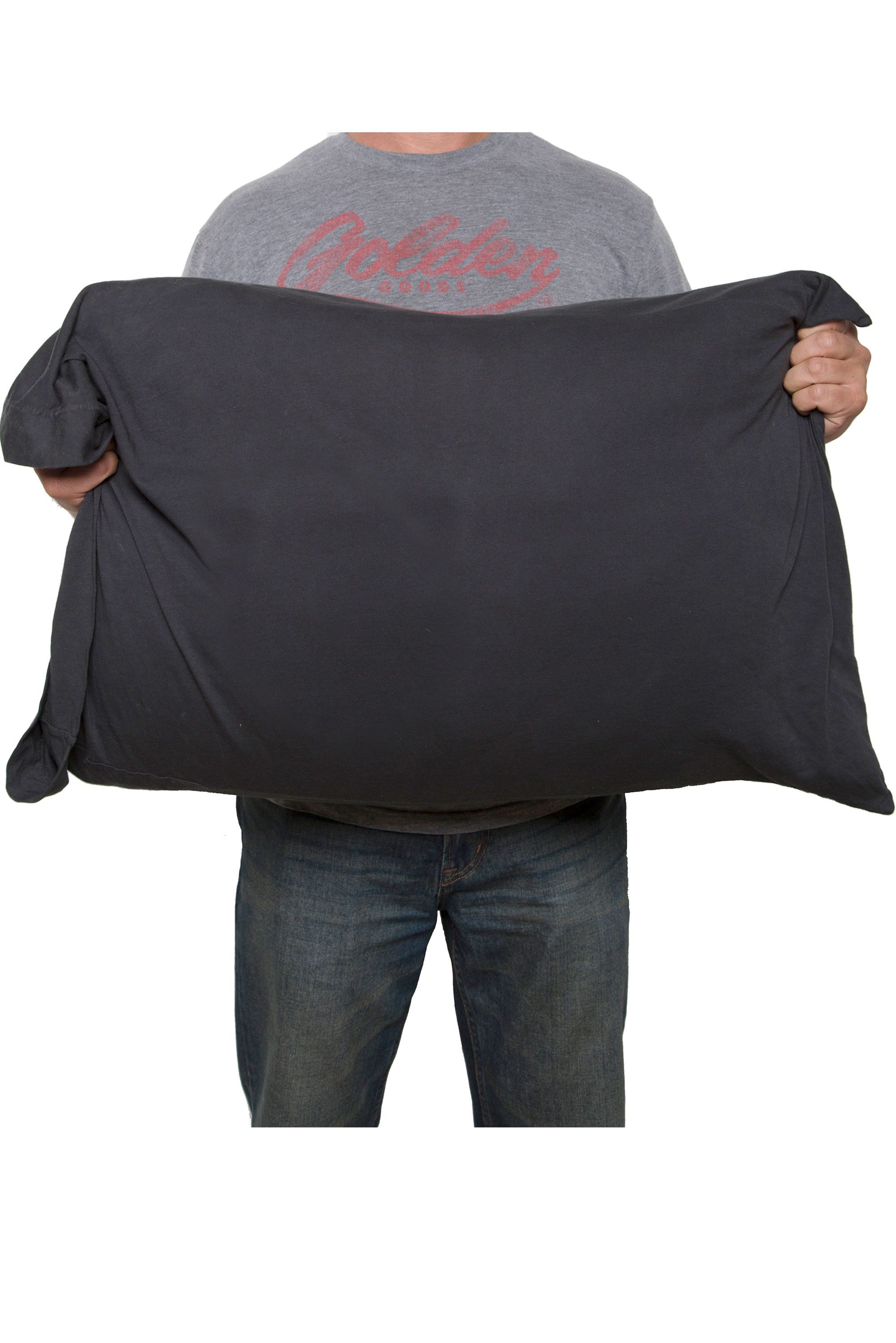 Jersey Cotton Pillowcase Back View