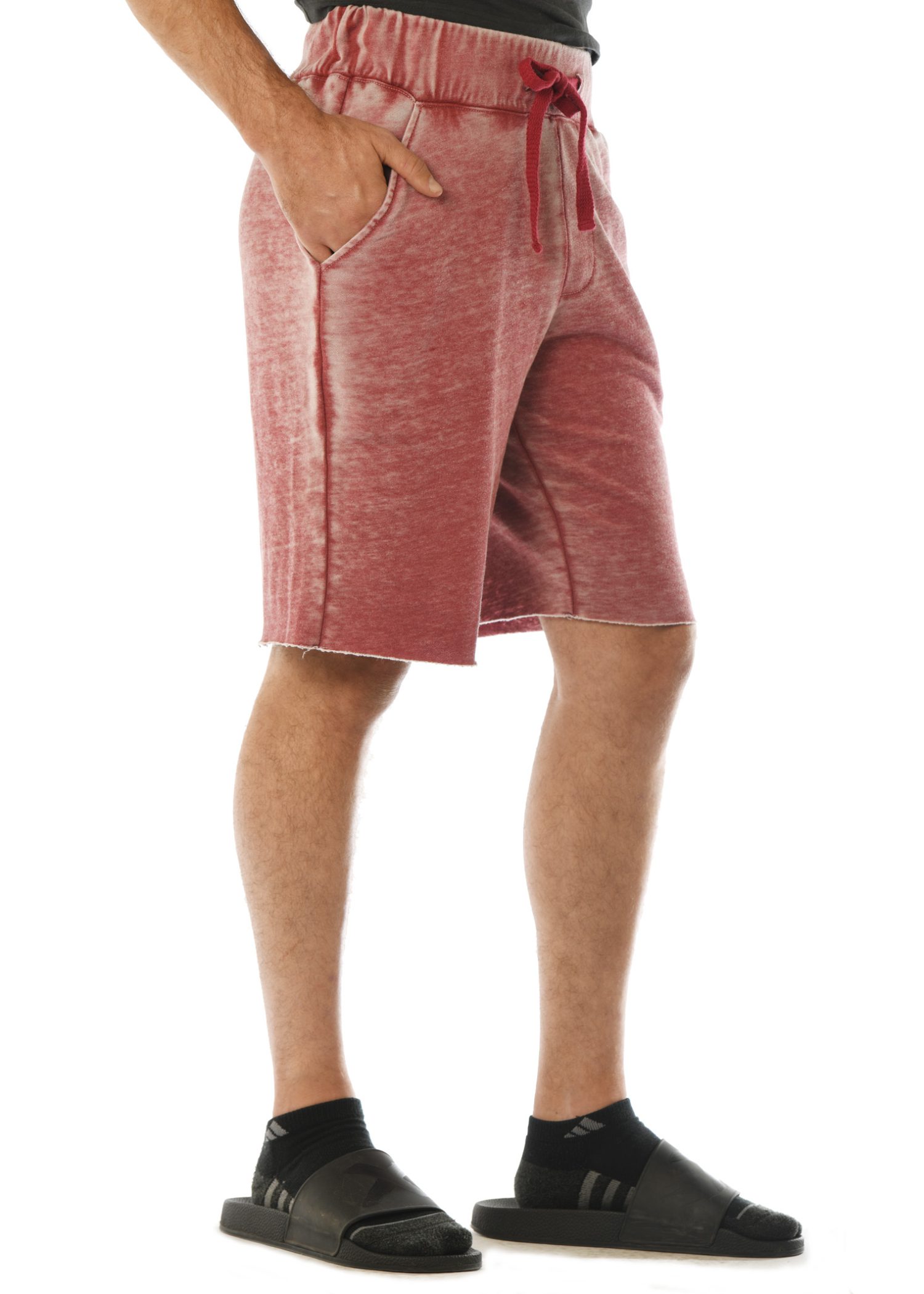 GG 315-FT-B Men's WornWash Shorts-Side