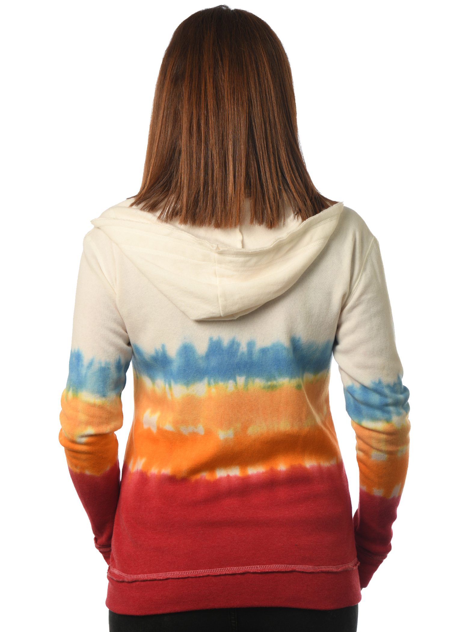 GG 782-DD women's dipdye zip hoodie back