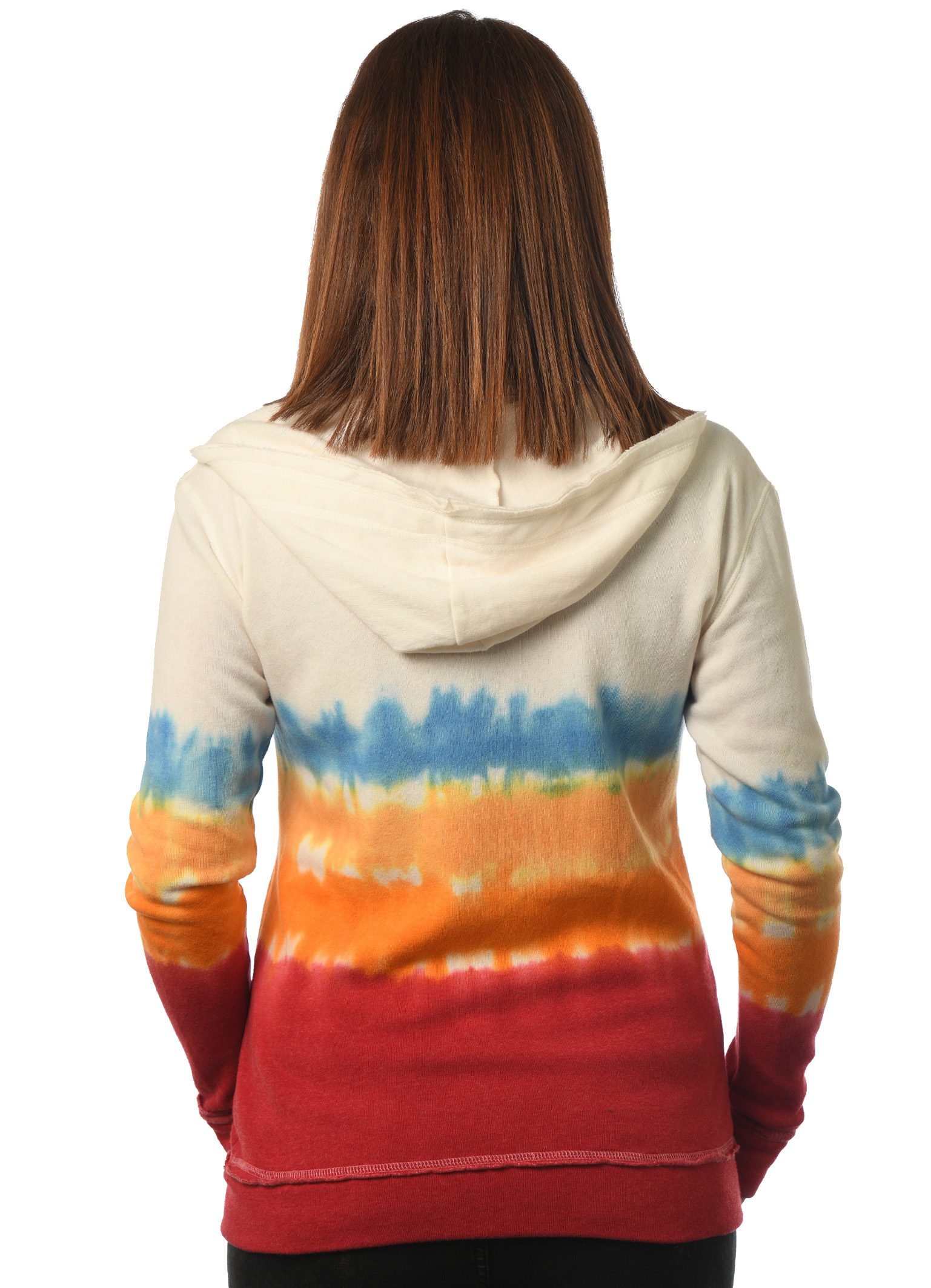 GG 782-DD women's dipdye zip hoodie back