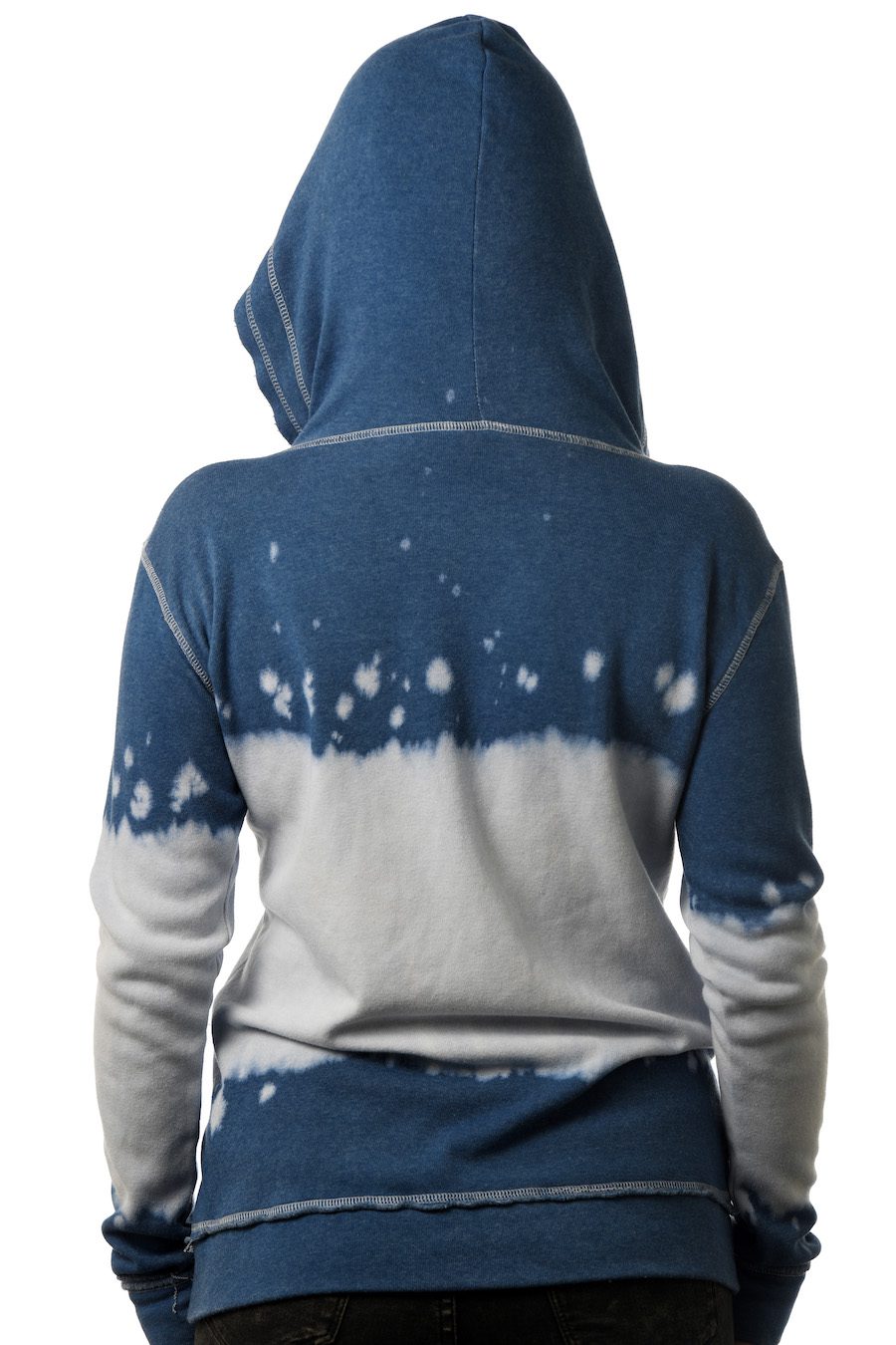 GG 782-SP Women's Bleachout Zip Hoodie-Back