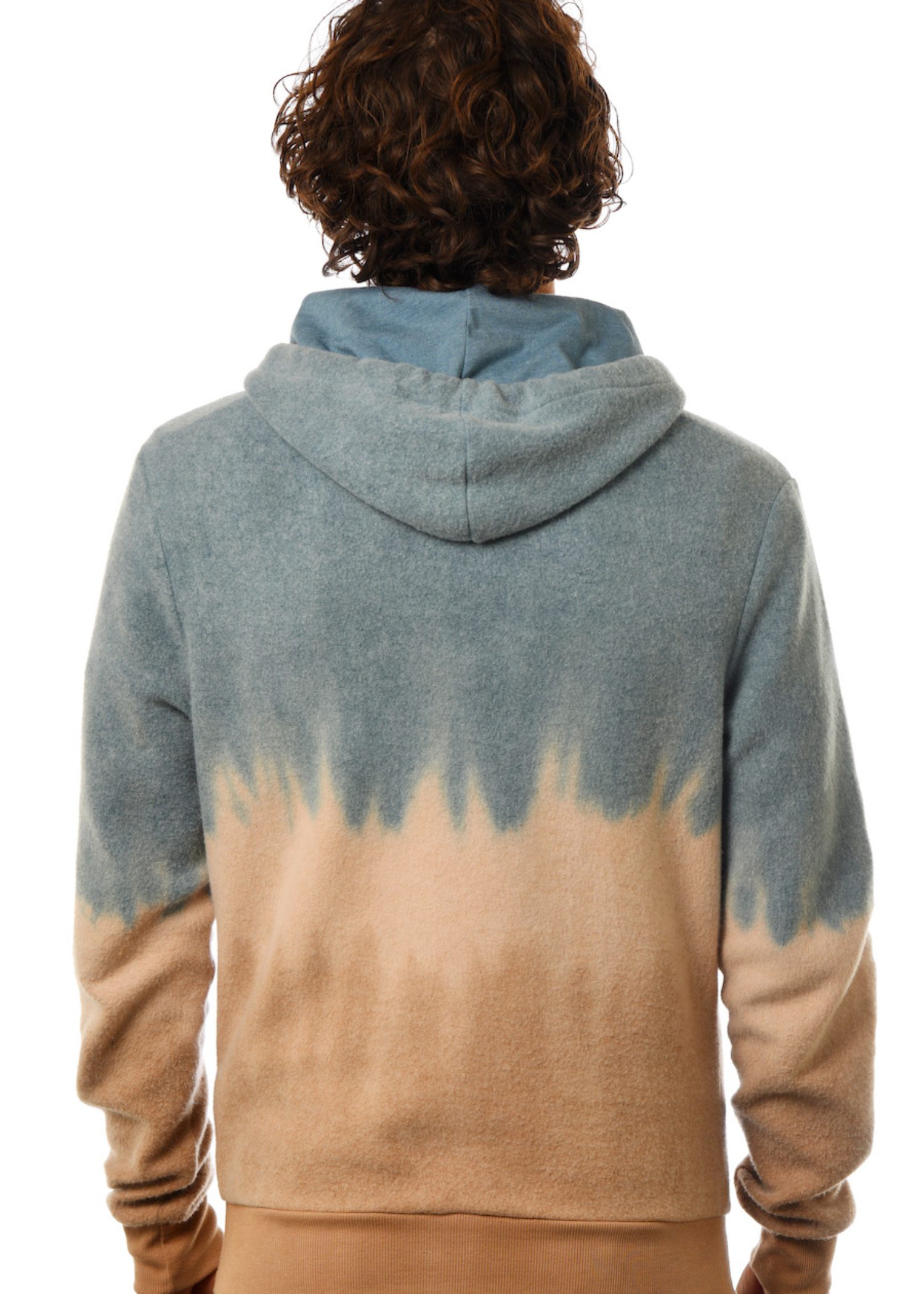 GG 799-F-TD Unisex Furry Tiedye Fleece -back