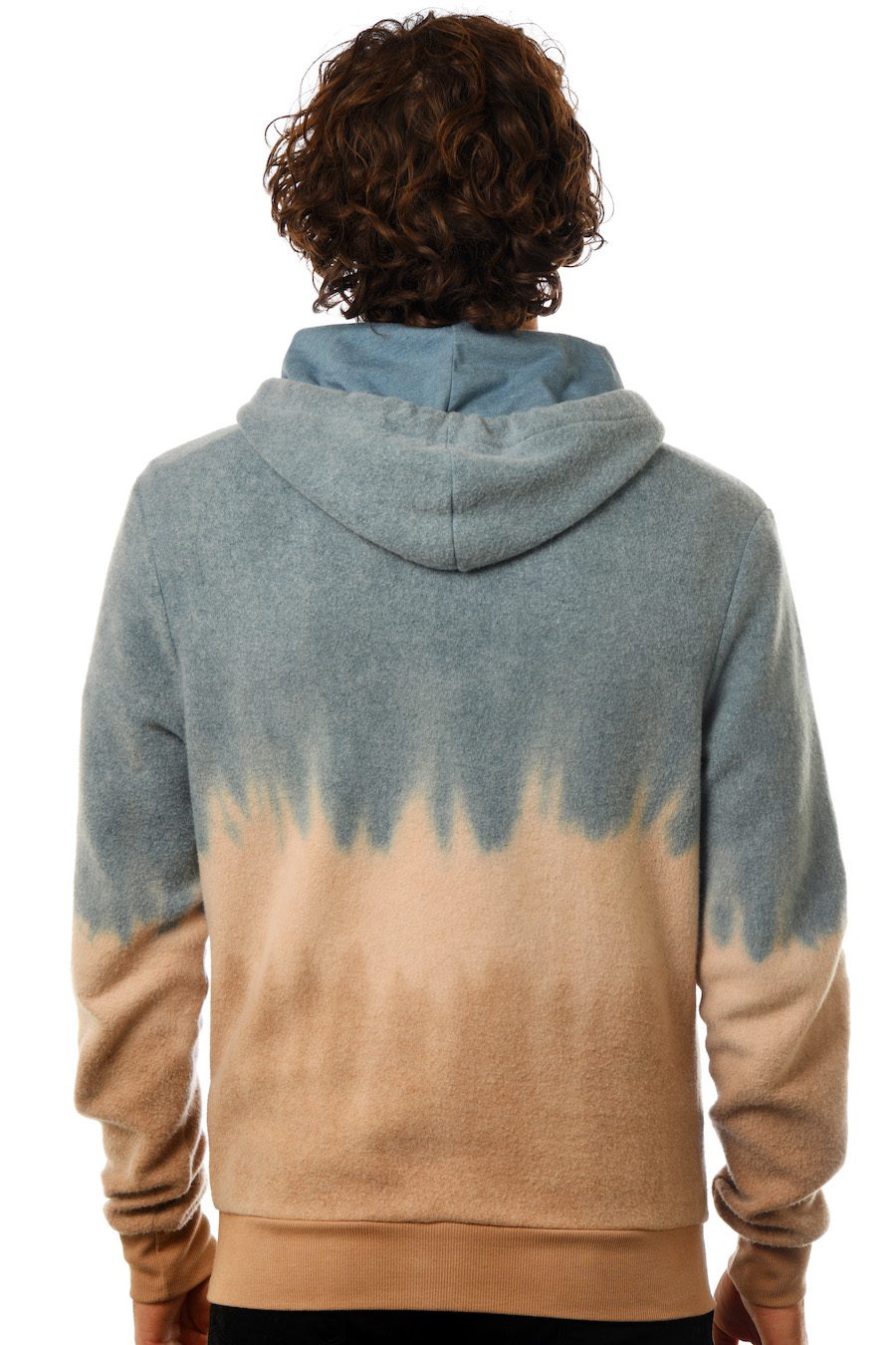 GG 799-F-TD Unisex Furry Tiedye Fleece -back