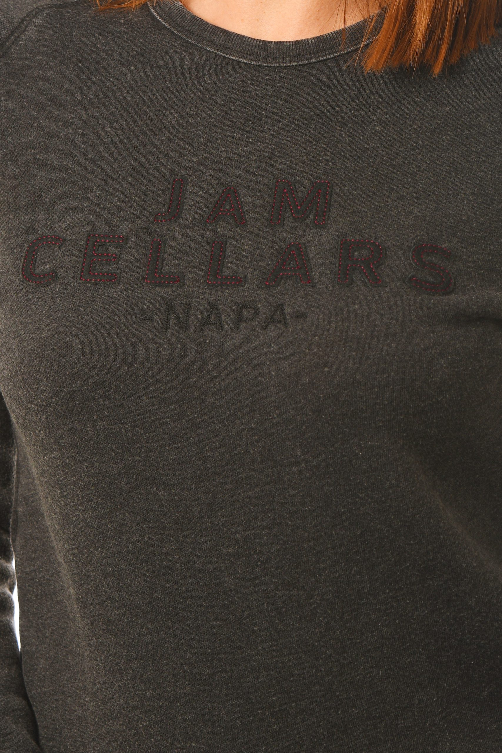 GG 798-B Unisex 'Wornwash' Old School Fleece Raglan Closeup