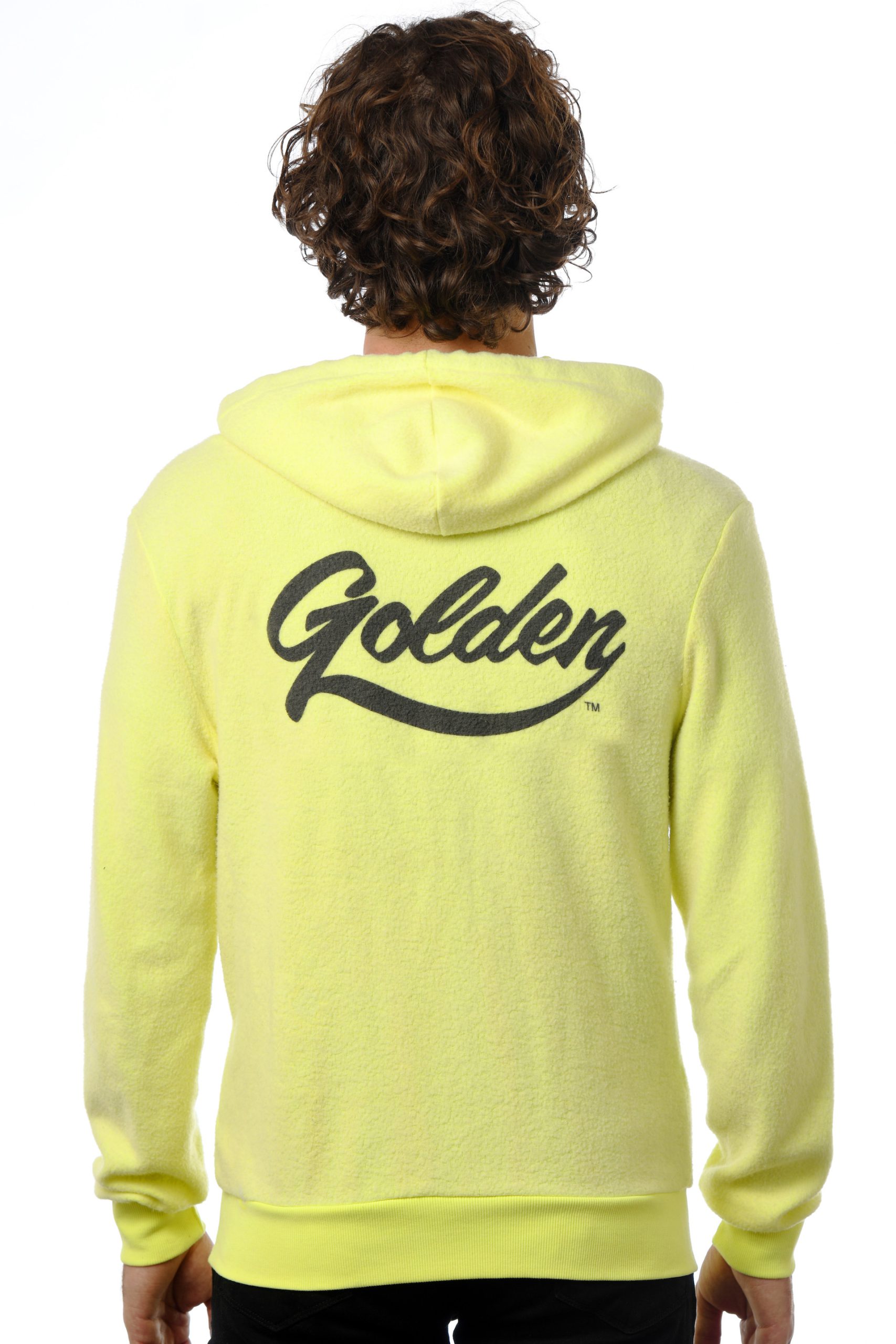 GG 799-F-Unisex Furry Fleece Zip Hoodie Back