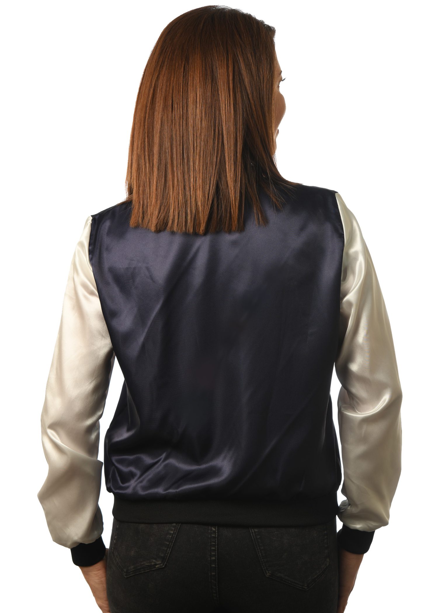 GG-905 Women's Satin Baseball -back
