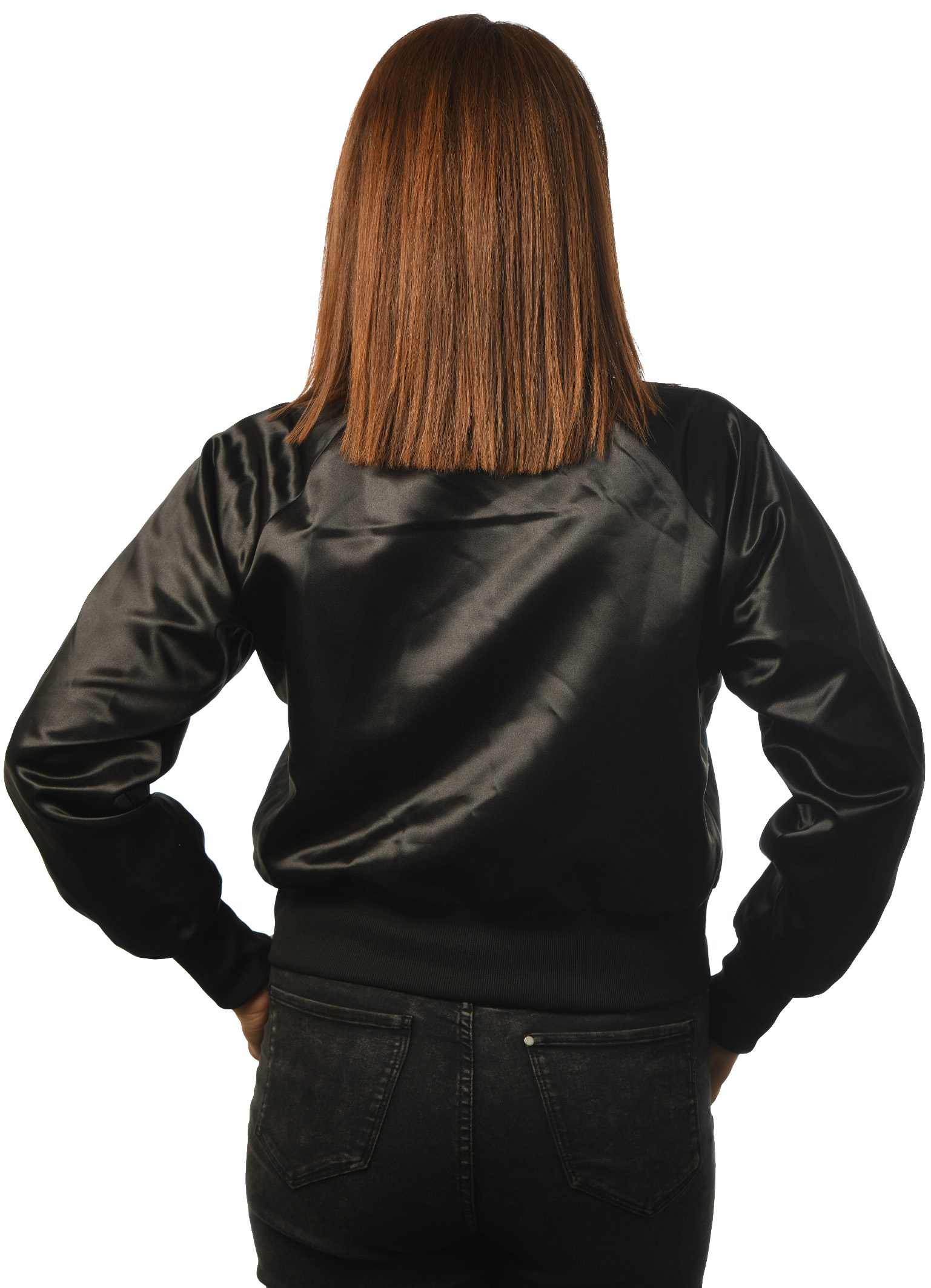 GG-905 Women's Satin Bomber back