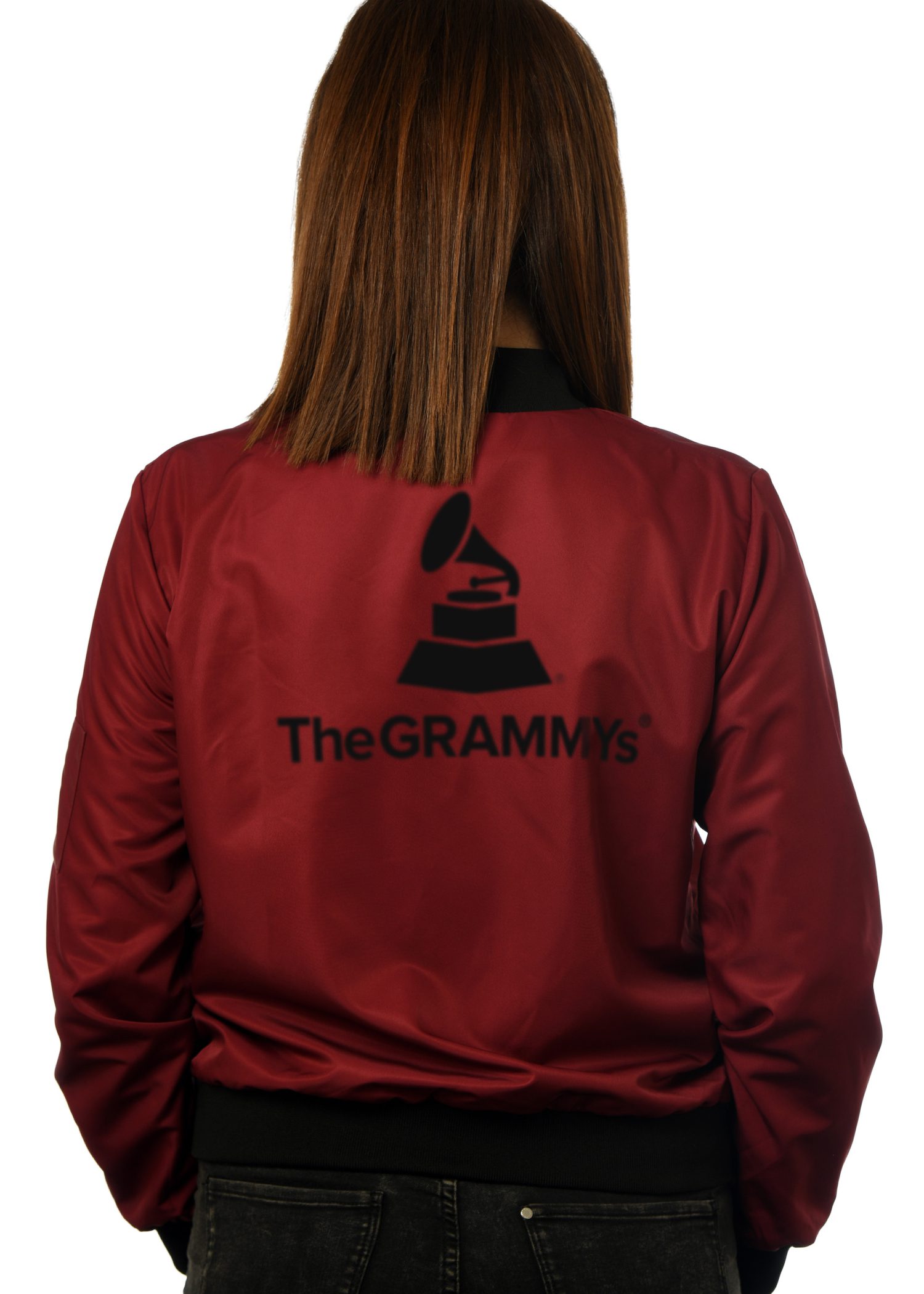 GG 909 Womens Nylon Bomber Jacket-Back-grammys