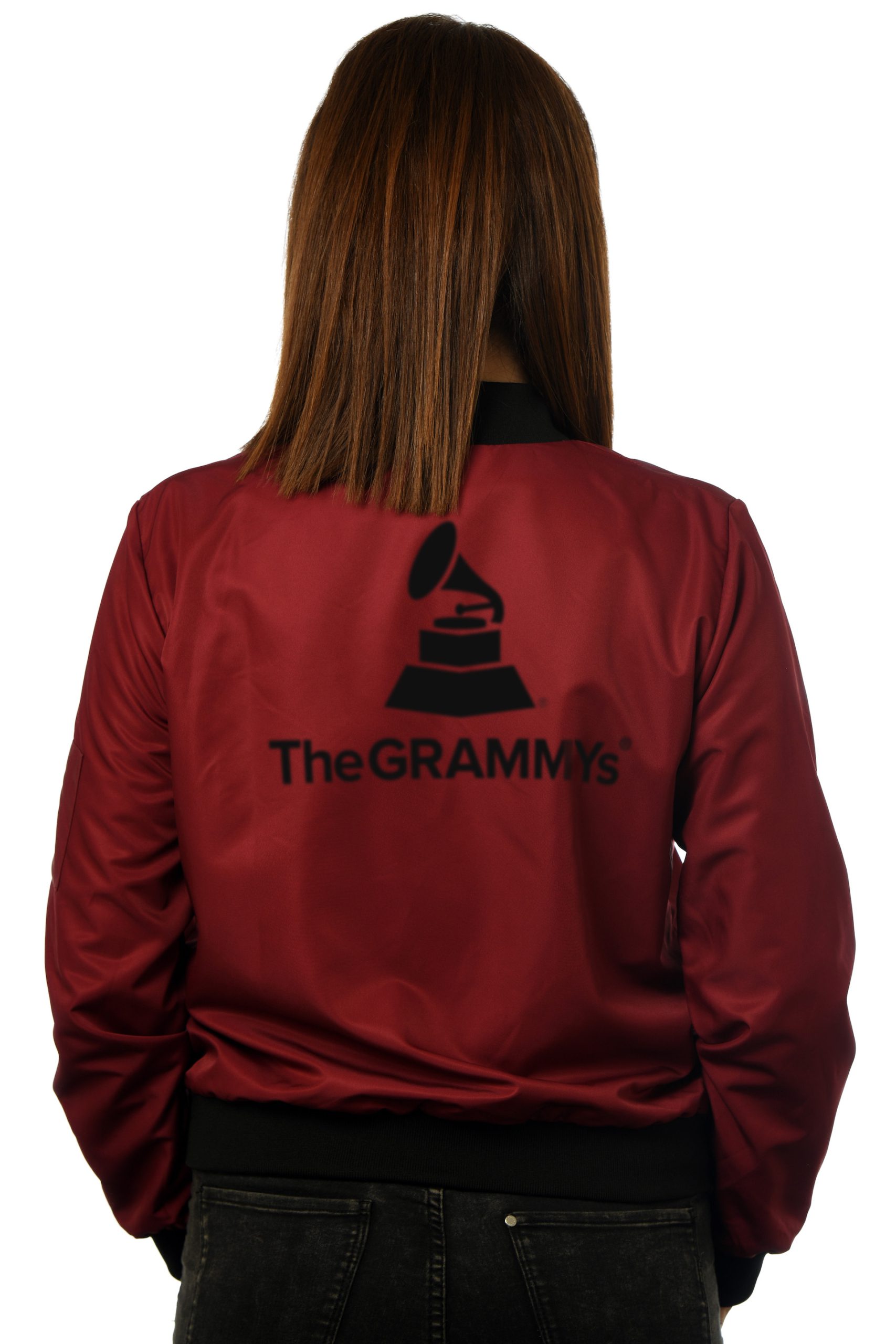 GG 909 Womens Nylon Bomber Jacket-Back-grammys