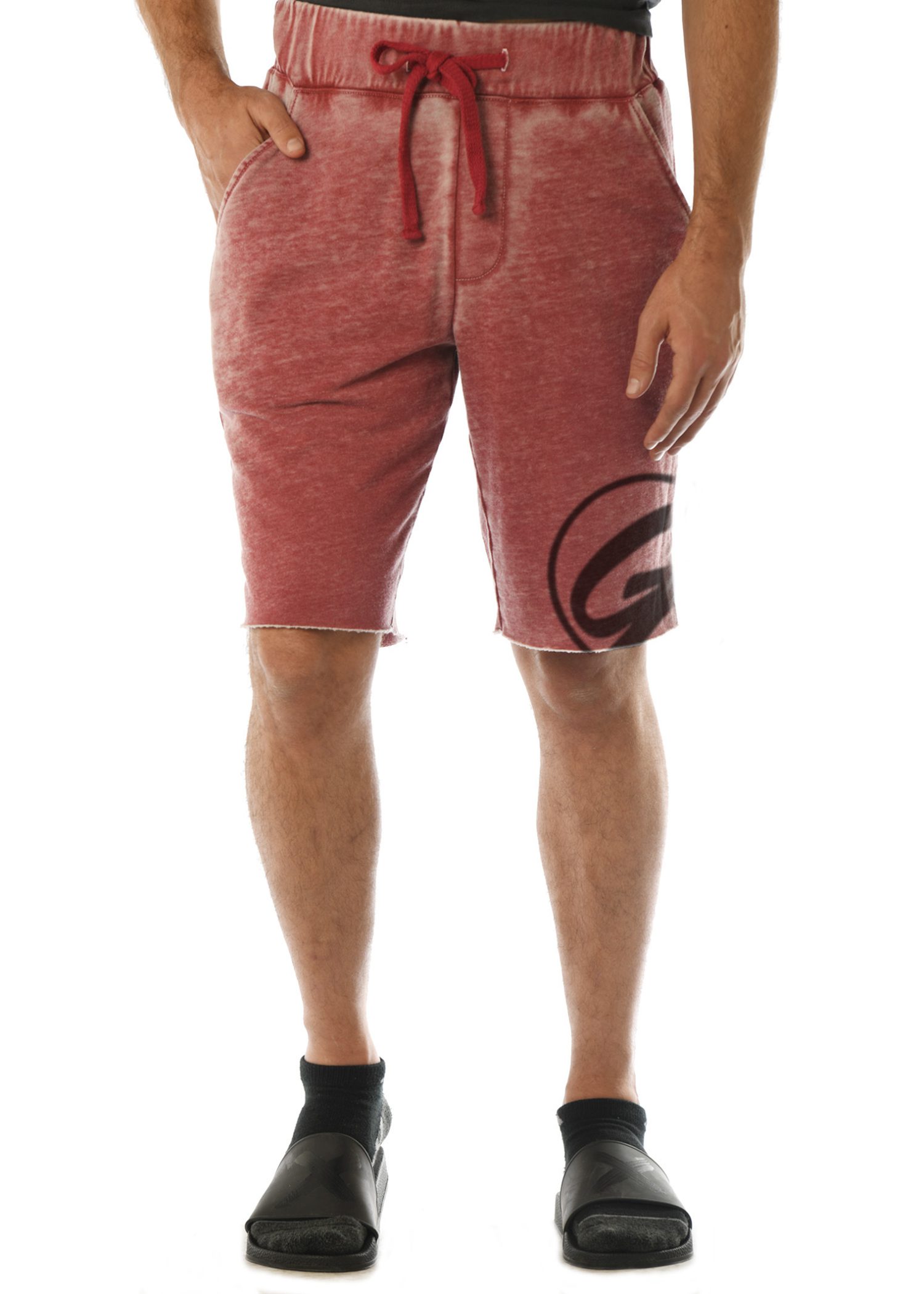 GG 315-FT-B Men's WornWash Shorts-front GG-X