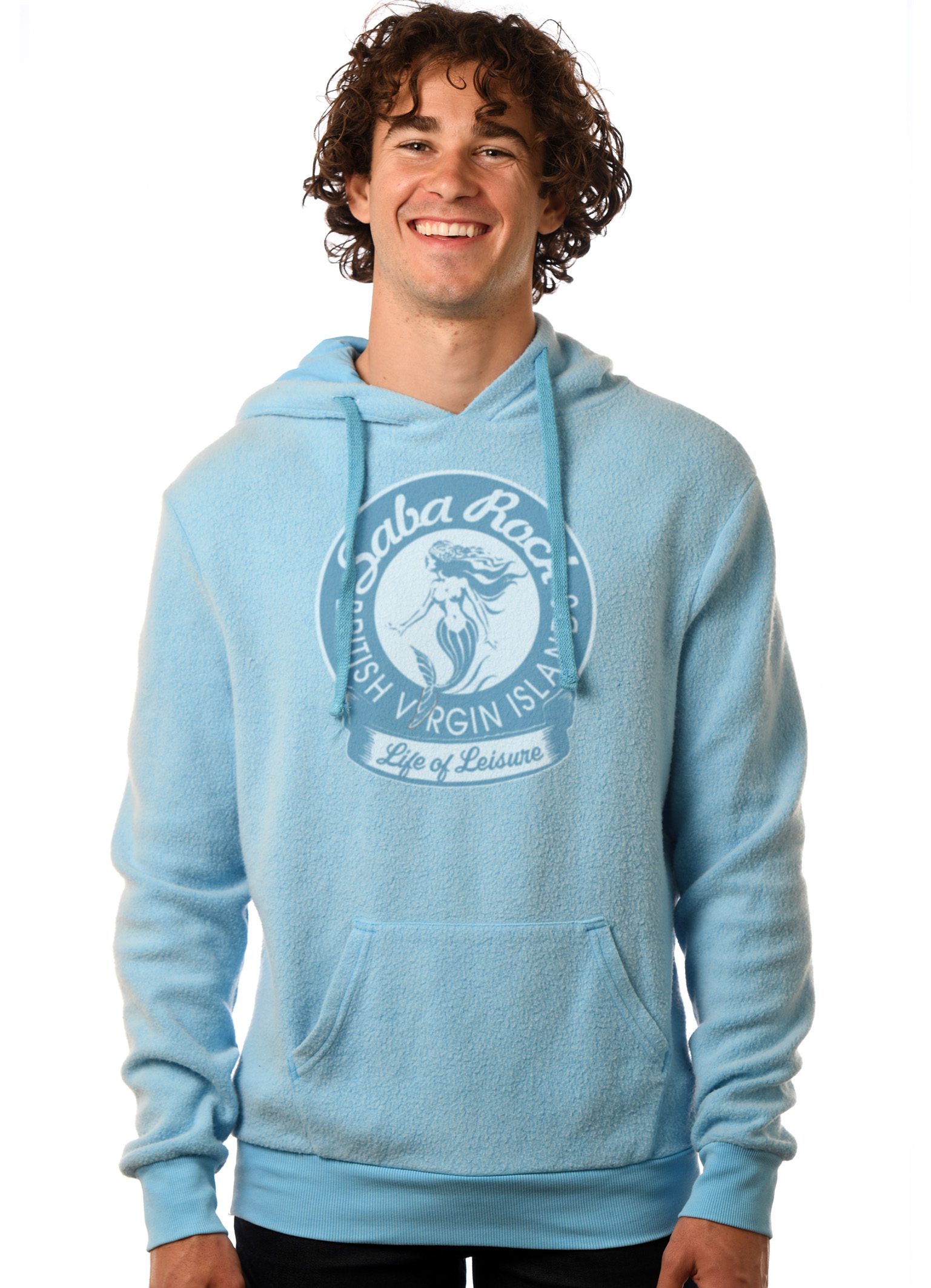 Men's Furry Reverse Fleece Pullover Hoodie