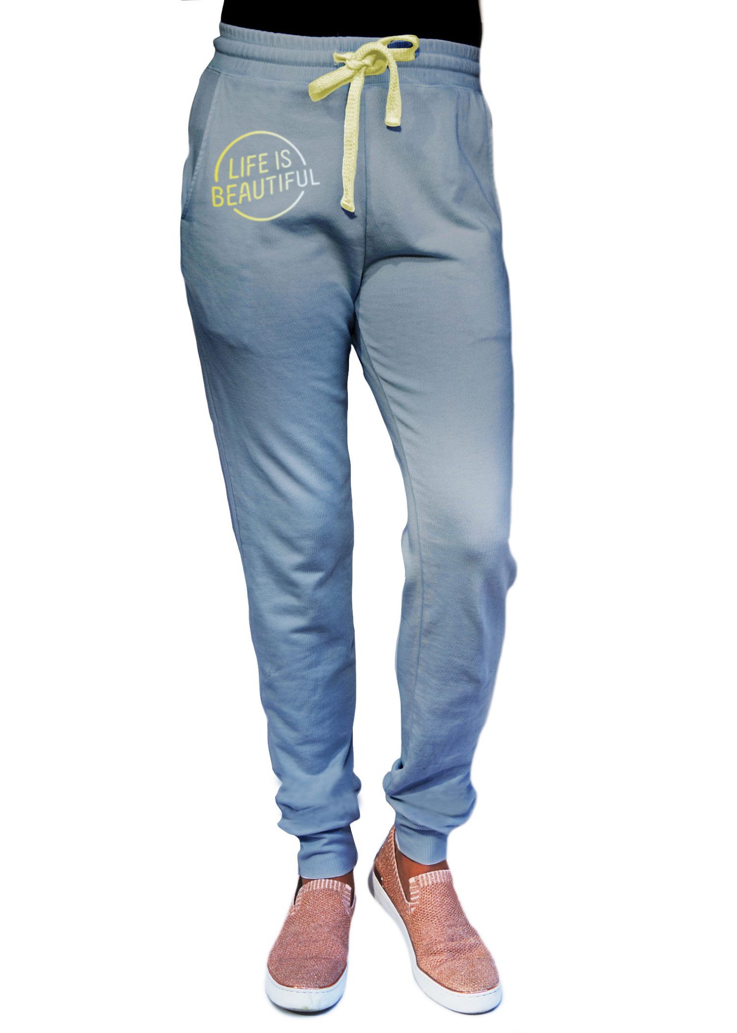 GG 311-FT unisex jogger-front lt blue LIB