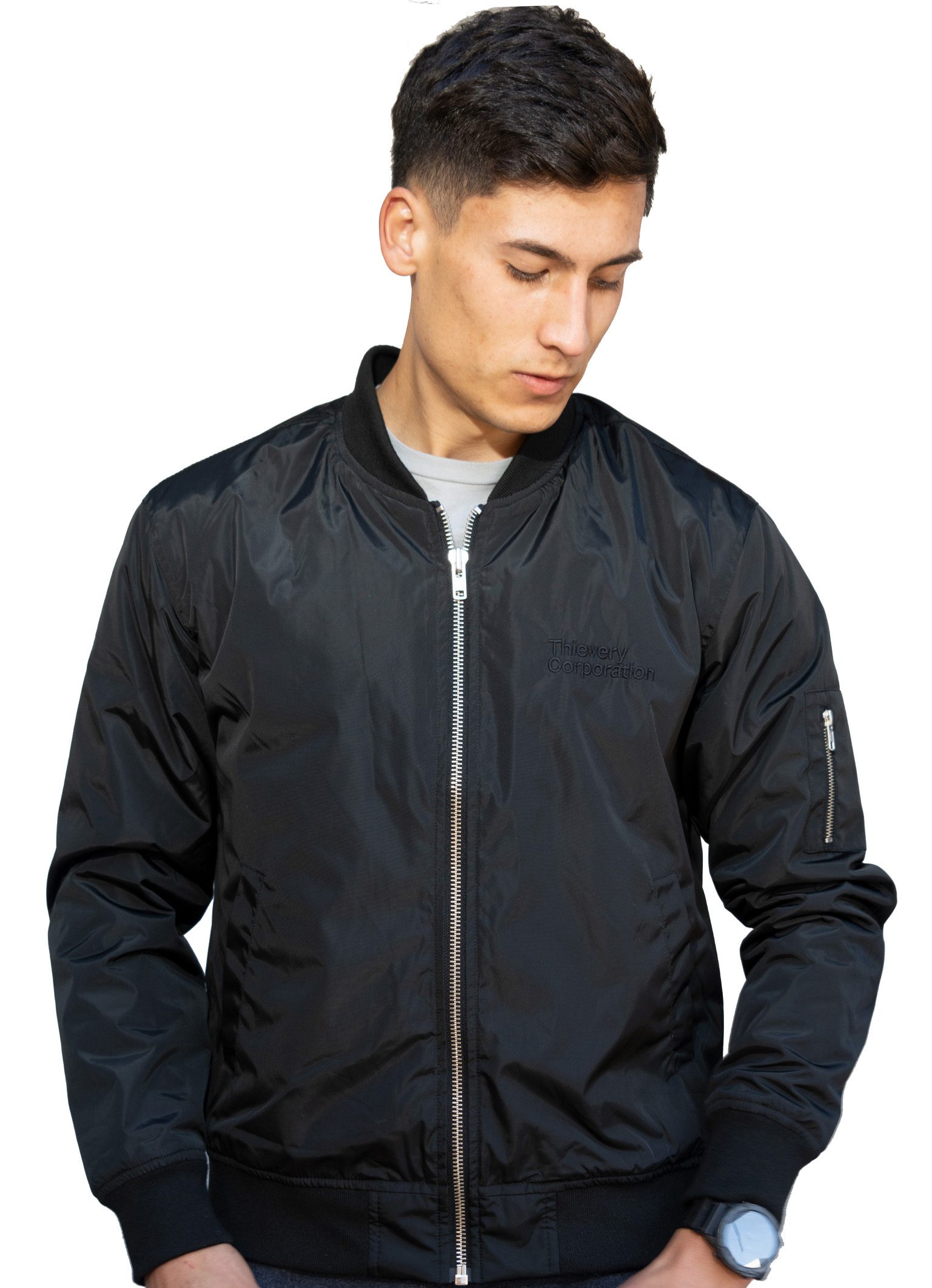 GG 900 FRONT BLK BOMBER- THIEVERY