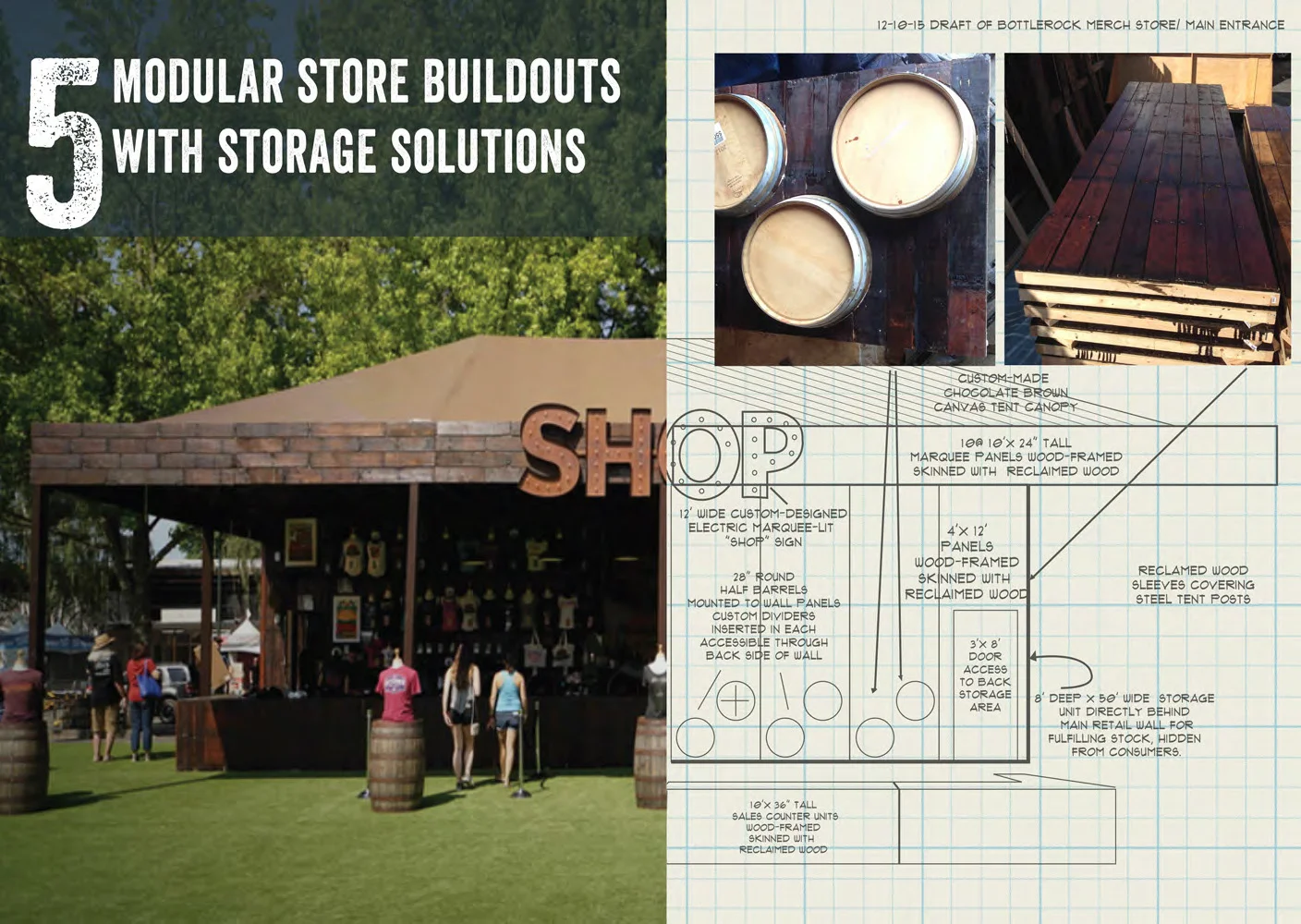 Step 5: Build Modular On-brand Retail Shops with Storage